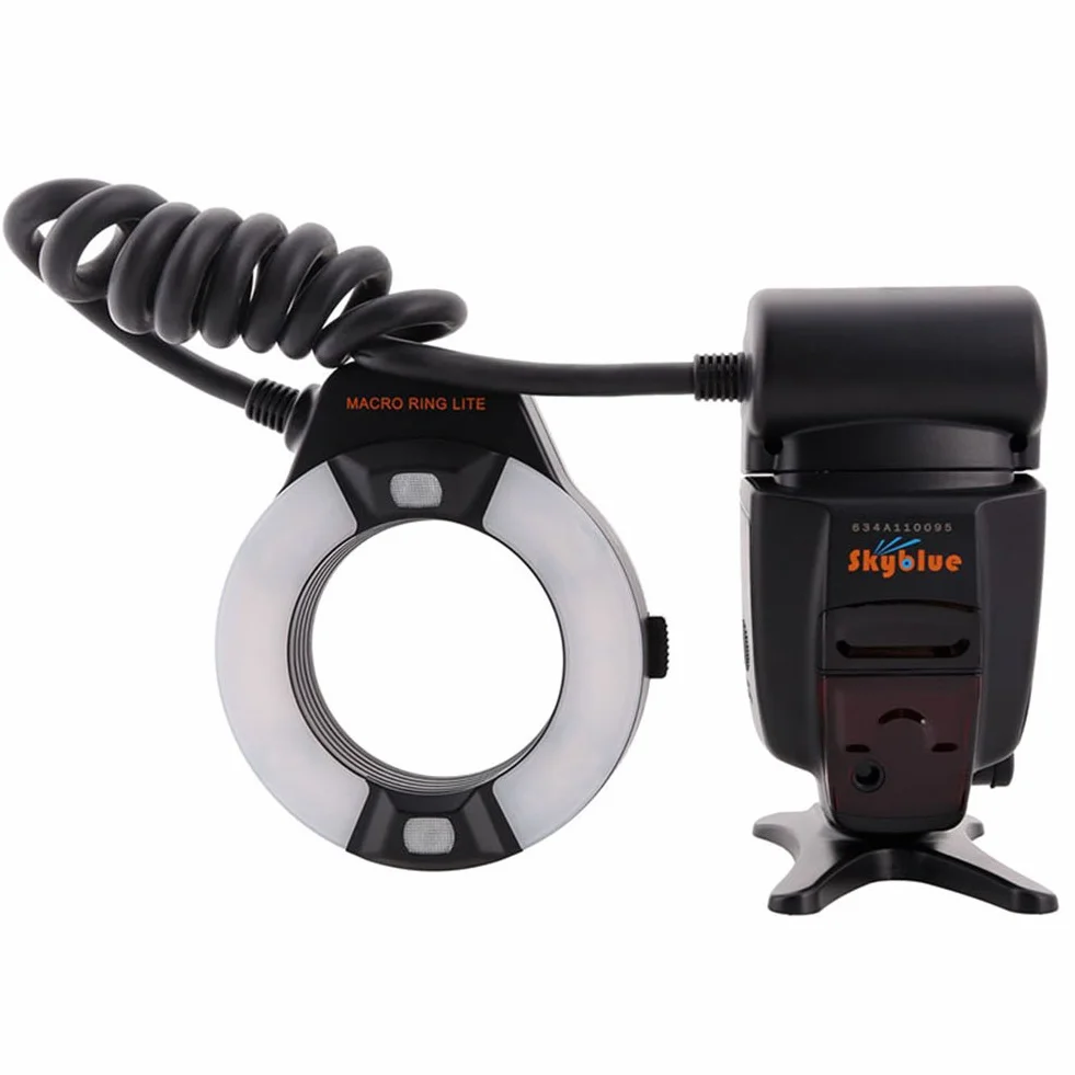 Meike MK-14EXT iTTL TTL LED makro ring lampa błyskowa do aparatu Nikon D4 D800 D5200 D7100 DSLR z mocowaniem na gorącą stopkę