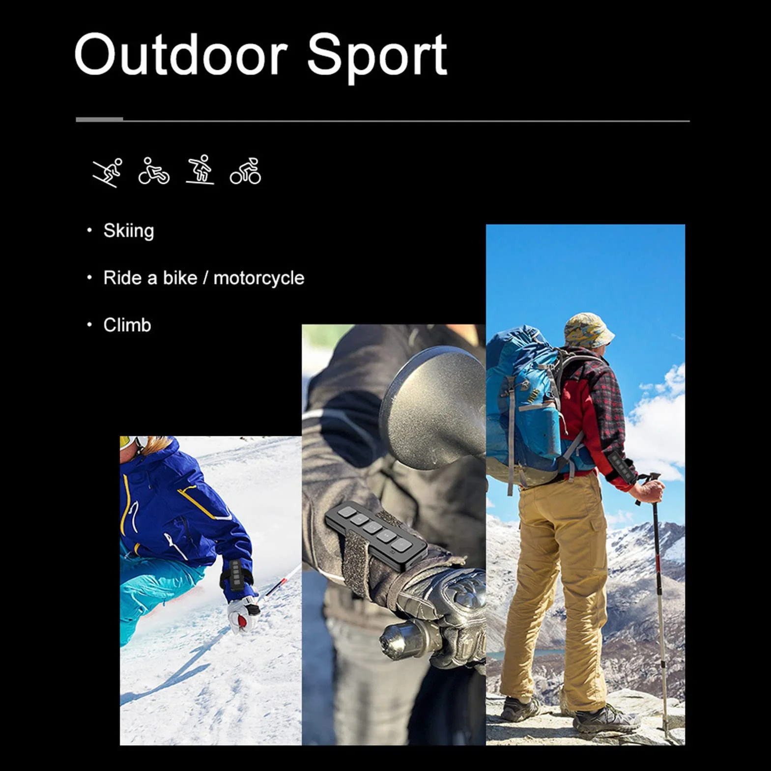 Przycisk Multimedialny Bluetooth do Samochodu, Pilot Audio do Telefonów z Systemem IOS i Android, Duże Przyciski, Wodoodporność IPX4, Asystent Siri, Odbieranie Połączeń,