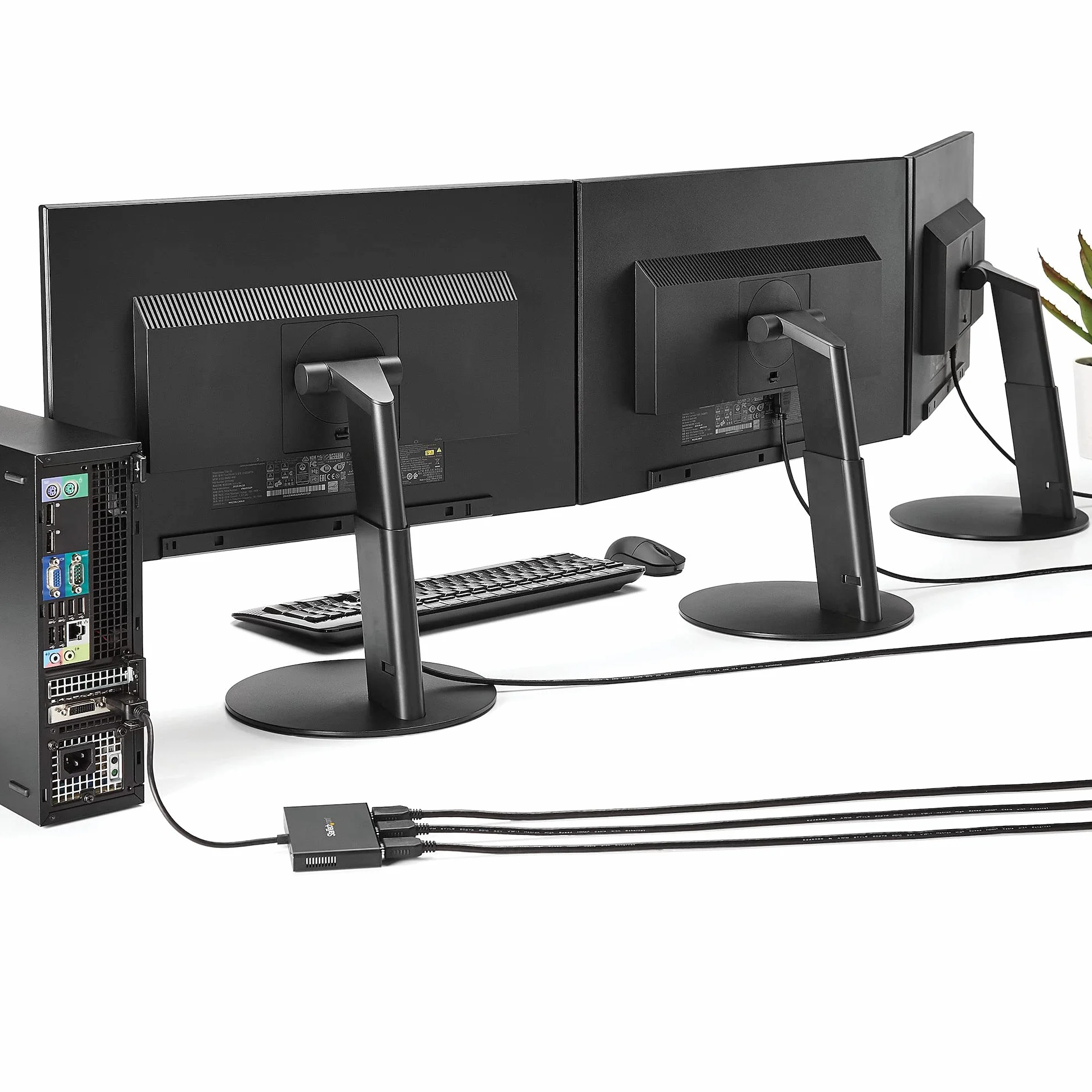 StarTech.com 3-portowy mini DisplayPort MST Hub - 4K 30Hz - Rozdzielacz wideo Mini DP na HDMI do wielu monitorów - mDP do HDMI (MSTMDP123HD) czarny