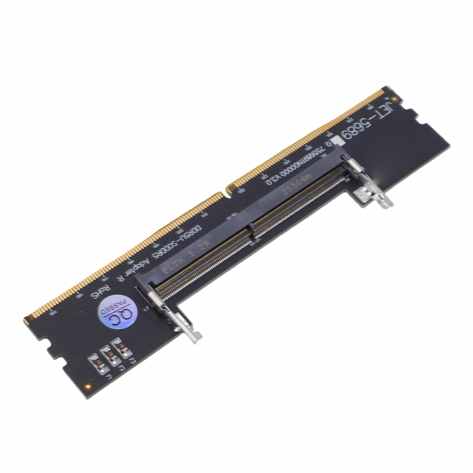 Spacnana Adapter DDR5 U DIMM do SO DDR5 RVS, Konwerter Pamięci Laptopa na Komputer Stacjonarny z Ulepszonymi Możliwościami Testowania, do Naprawy i Konserwacji Komputerów