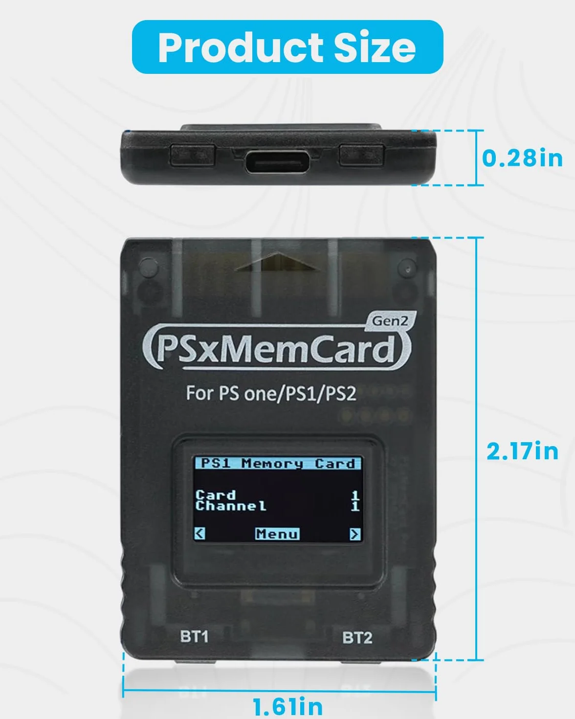 Karta pamięci do gier PSxMemCard kompatybilna z konsolą PS2/PS1/PS One, karta microSD 8 GB w zestawie, obsługuje aktualizację oprogramowania sprzętowego, nieograniczoną pamięć masową i
