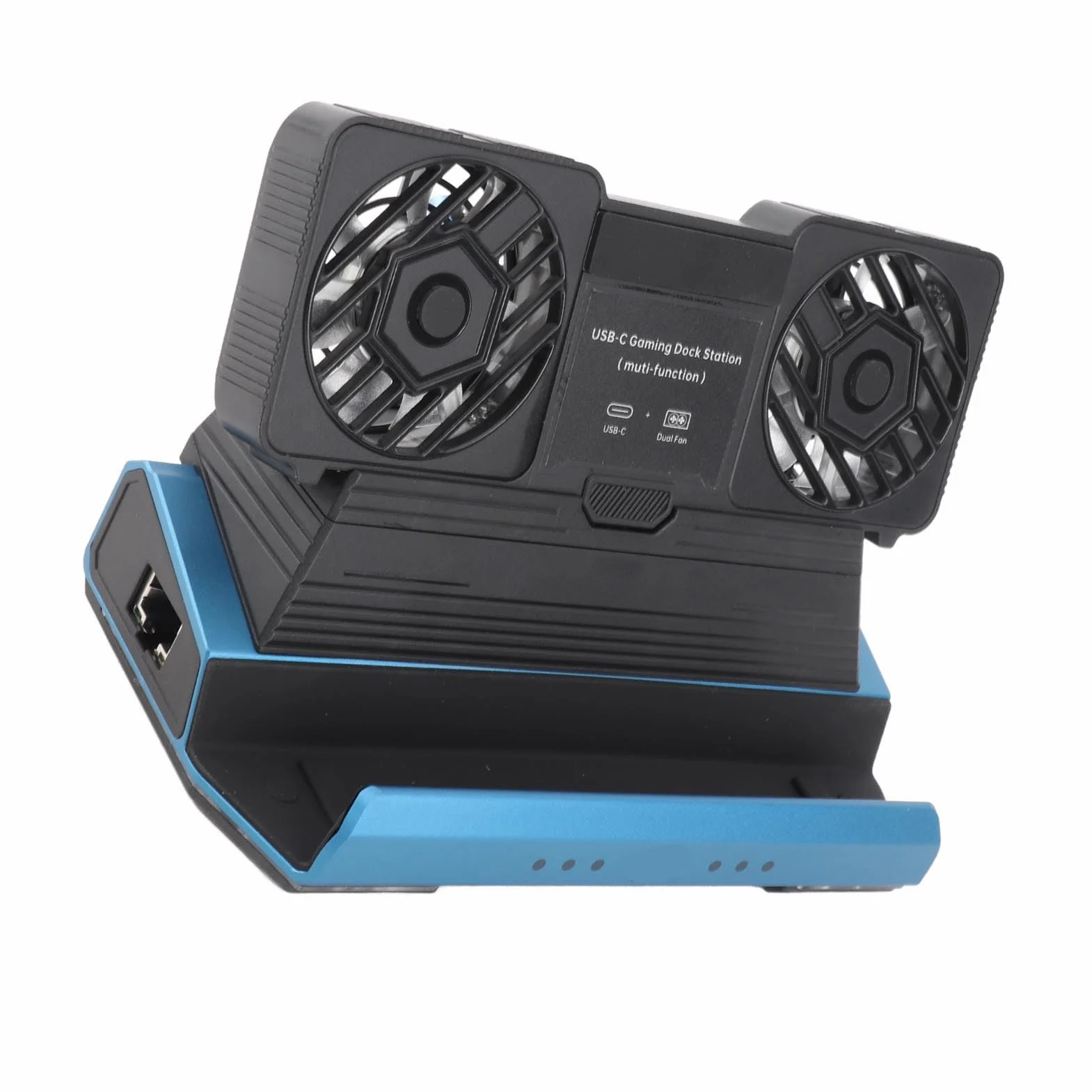 Stacja Dokująca Steam Deck, Podwójne Wentylatory Chłodzące 9 w 1, Stacja Dokująca do Ręcznej Konsoli do Gier, Konsoli Gier USB C z Gigabit Ethernet 4K 60 Hz dla Steam Deck OLED ROG