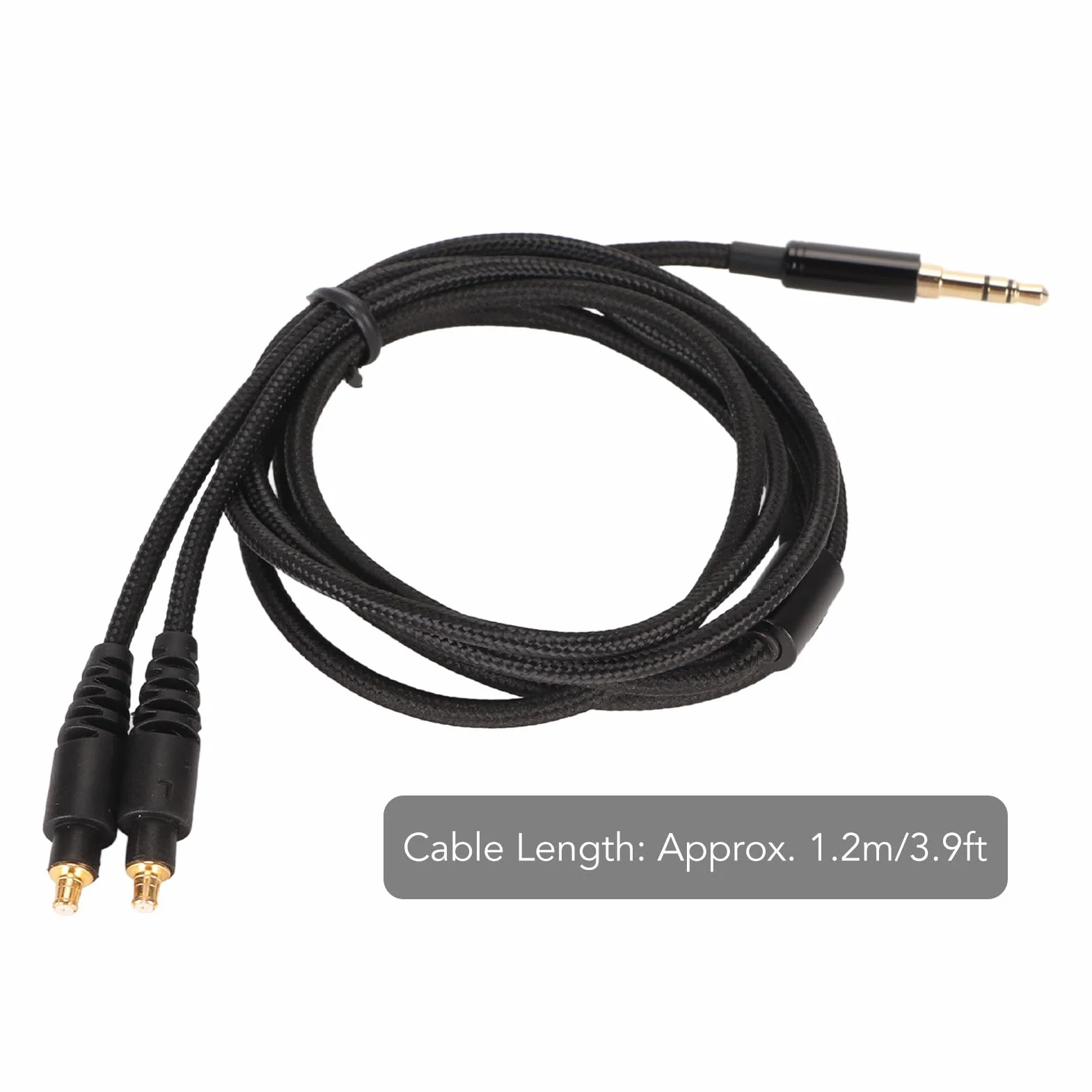 Zamienny Kabel do Aktualizacji Audio 3,5 Mm, Pozłacany Kabel z Oplotem z wtyczką, Przewód Zamienny do Słuchawek ATH MSR7b ATH SR9 ATH ESW990H 3,9 Stopy