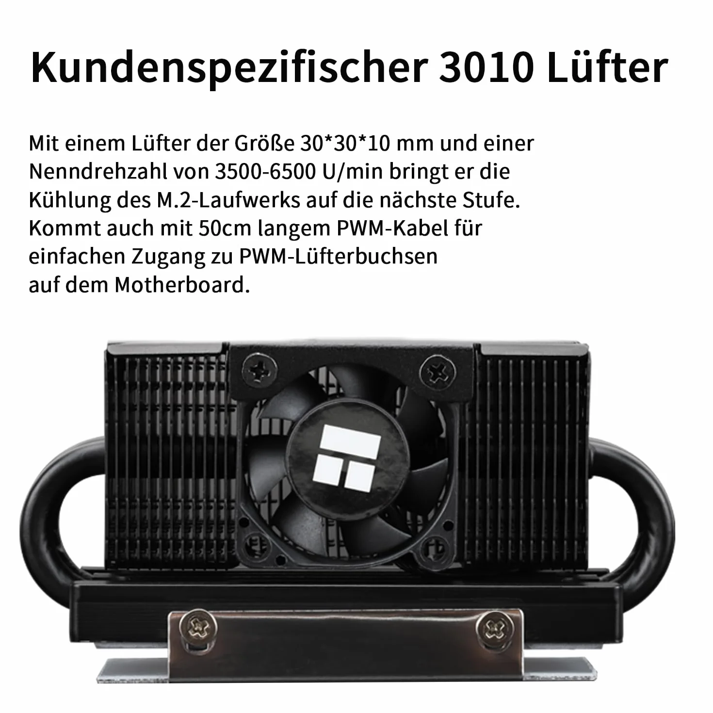 Thermalright HR10 2280 PRO Black radiator SSD, dwustronny radiator, z małym i szybkim wentylatorem PWM, podkładka termiczna do komputera i komputera SSD 2280, wysokowydajna chłodnica SSD