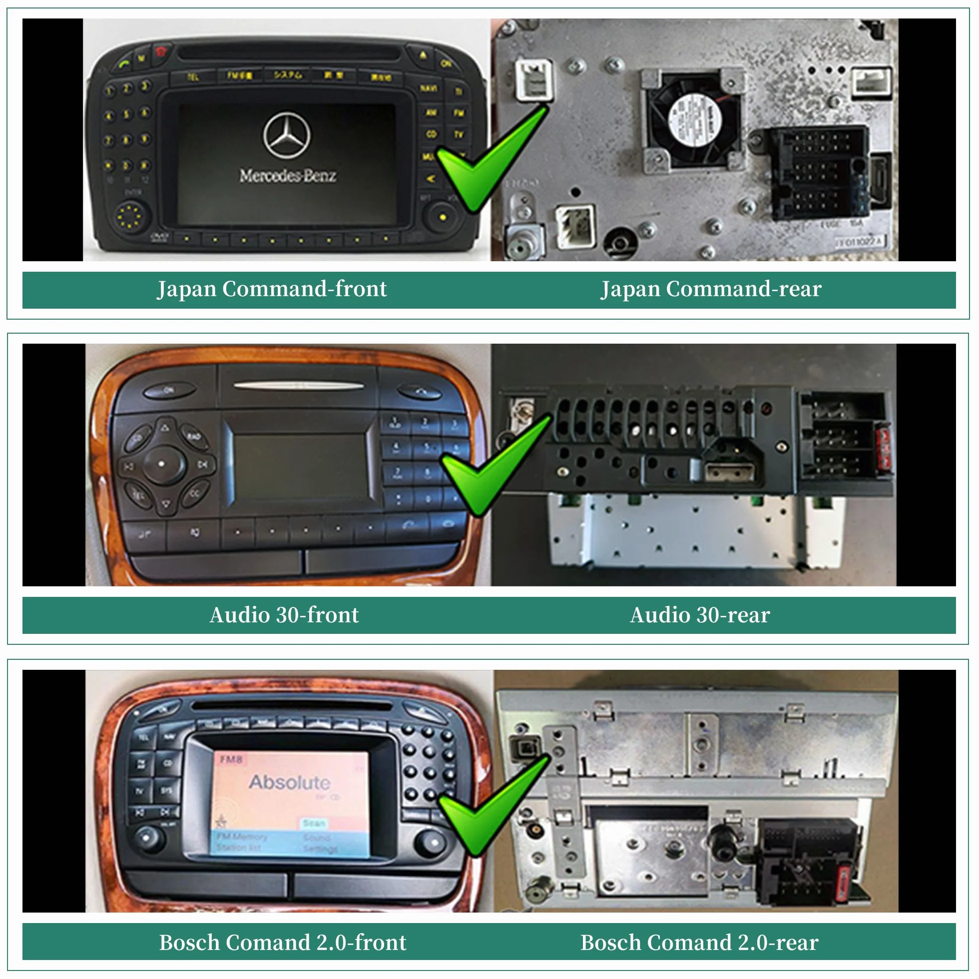 Aktualizacja ekranu dotykowego Android o przekątnej 6,2 cala do radia Mercedes SL R230, CarPlay, aplikacja do tworzenia kopii lustrzanych, Netflix, YouTube, TV, Spotify, Wi-Fi, USB, FM, DVD, nawigacji