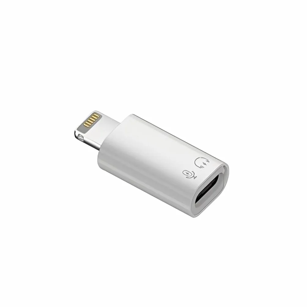 Adapter USB C na Lightning, adapter USB C do wtyczki Lightning do szybkiego ładowania PD i transmisji danych 480 Mbps, wytrzymała aluminiowa obudowa, idealna do samochodu i podróży, bez audio/OTG
