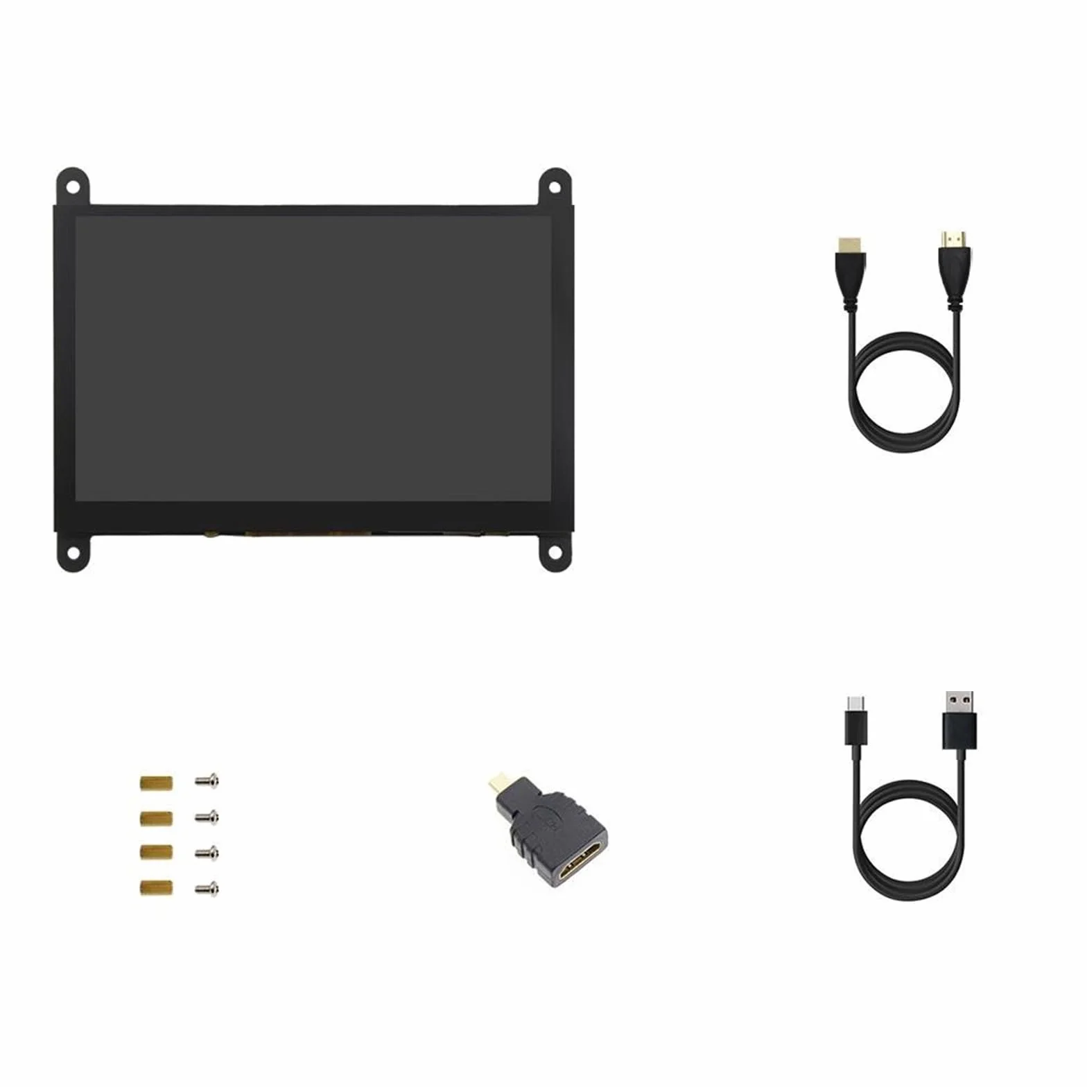 5-calowy ekran dotykowy panel monitora LCD pojemnościowy dotykowy 1024x600 dla 5 3B+ 4B konsola do gier