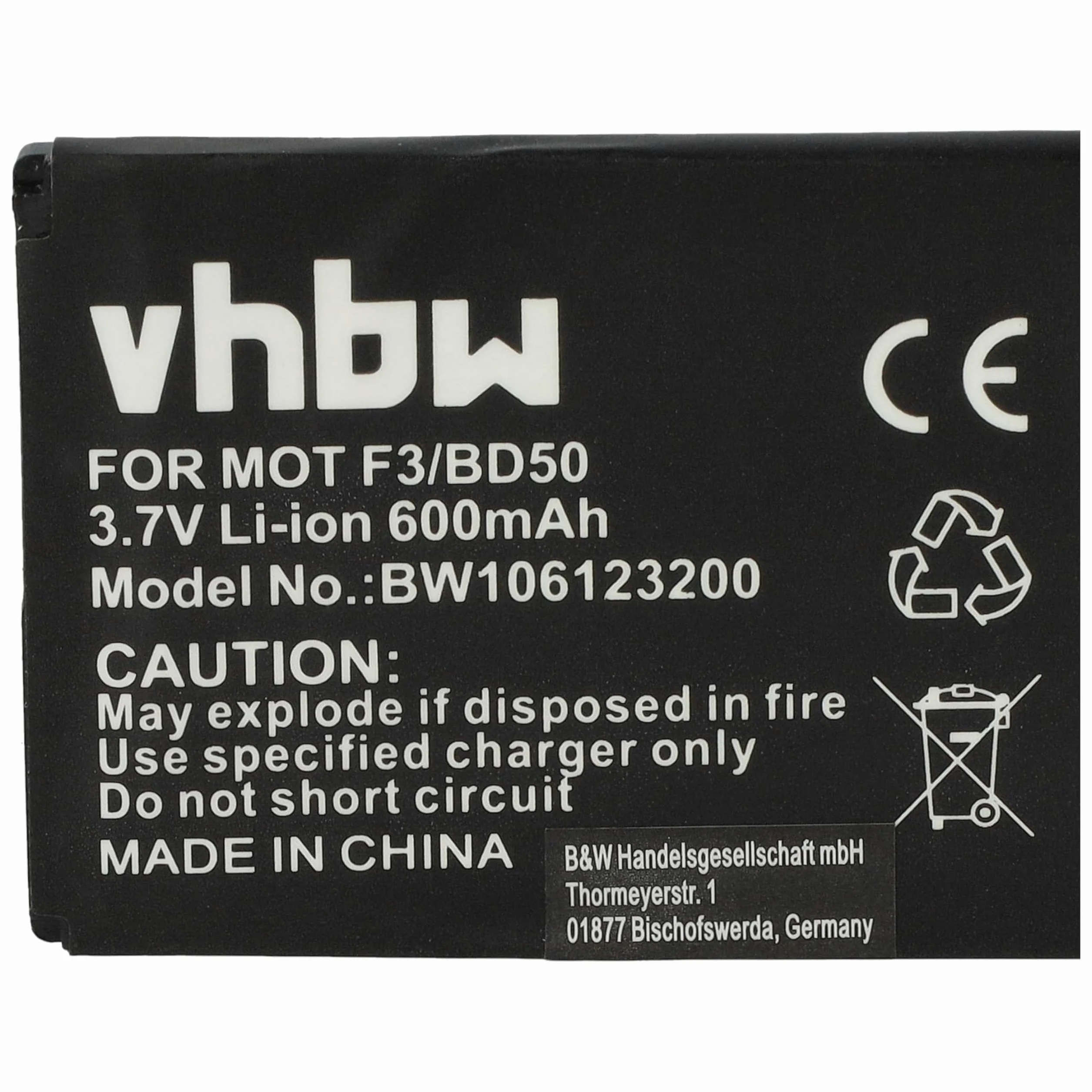 vhbw akumulator litowo-jonowy 600 mAh 3,7 V do AVM Fritz! Fon C5