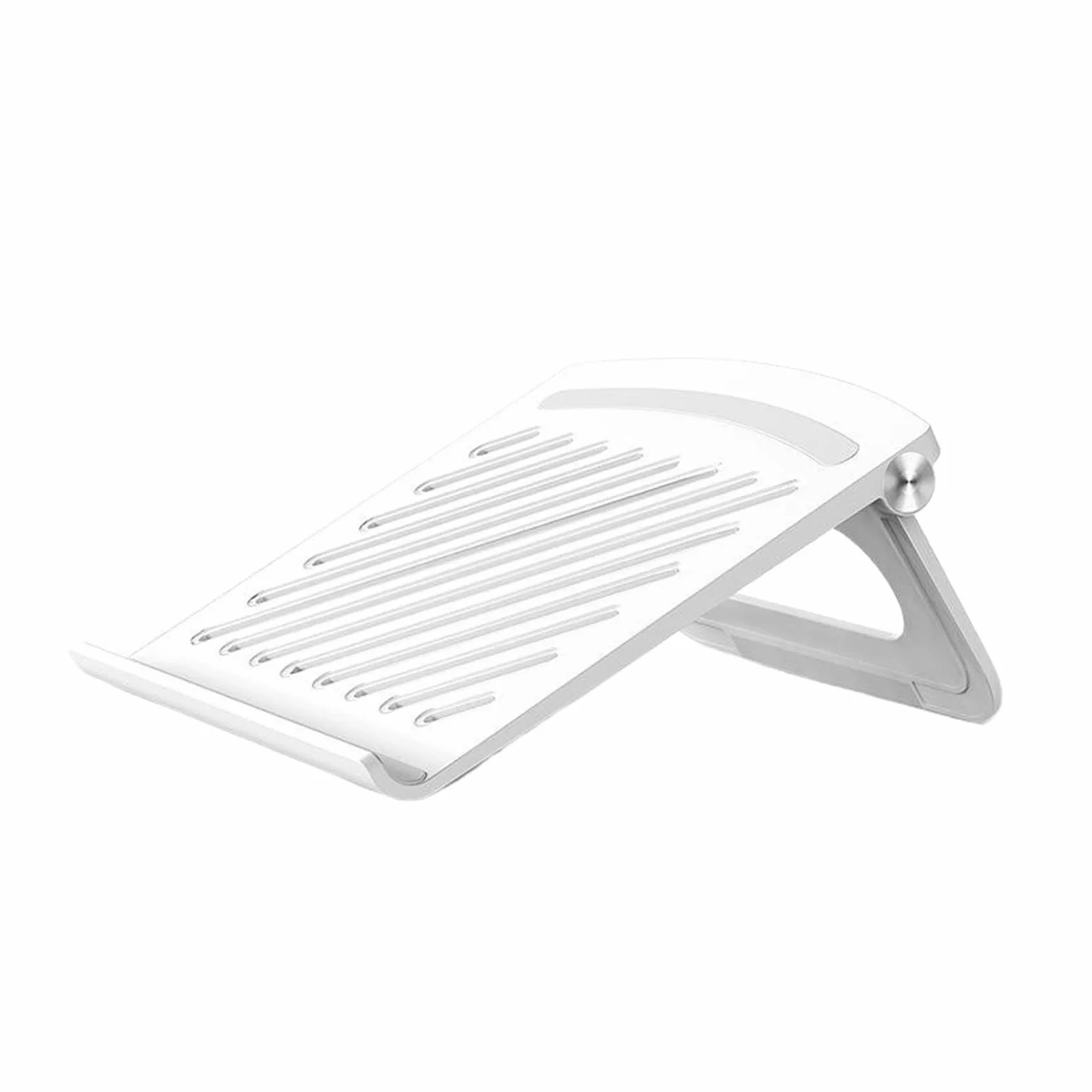 Składany uchwyt na laptopa，Podstawka na laptopa， Składana podstawka pod laptopa, przenośna podstawa, podstawka chłodząca do notebooka, podstawka chłodząca(White)