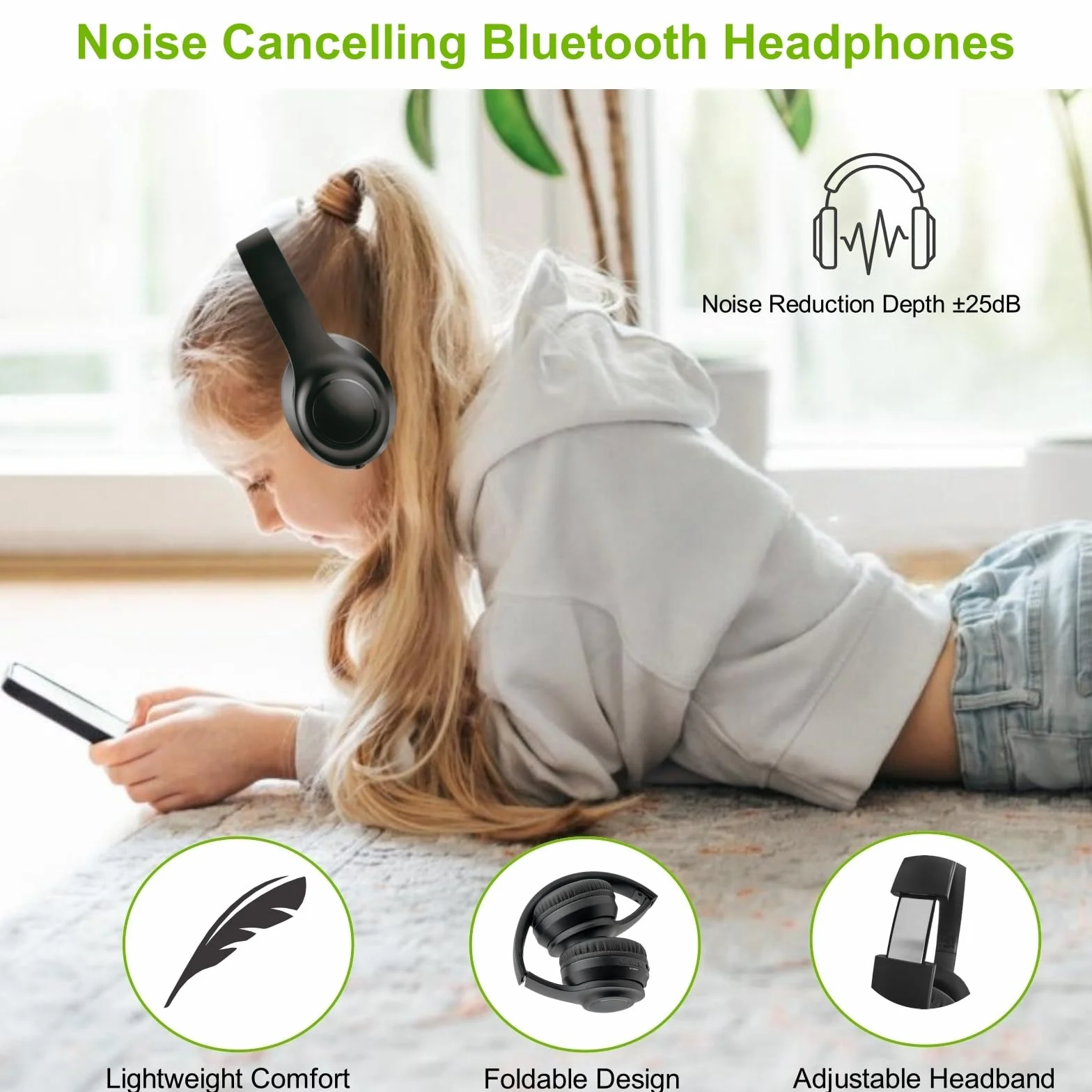 Bezprzewodowe słuchawki z nadajnikiem do oglądania telewizji, redukcja szumów, słuchawki telewizyjne dla seniorów, dźwięk stereo HD, zestaw słuchawkowy Bluetooth, bez opóźnienia dźwięku, czas