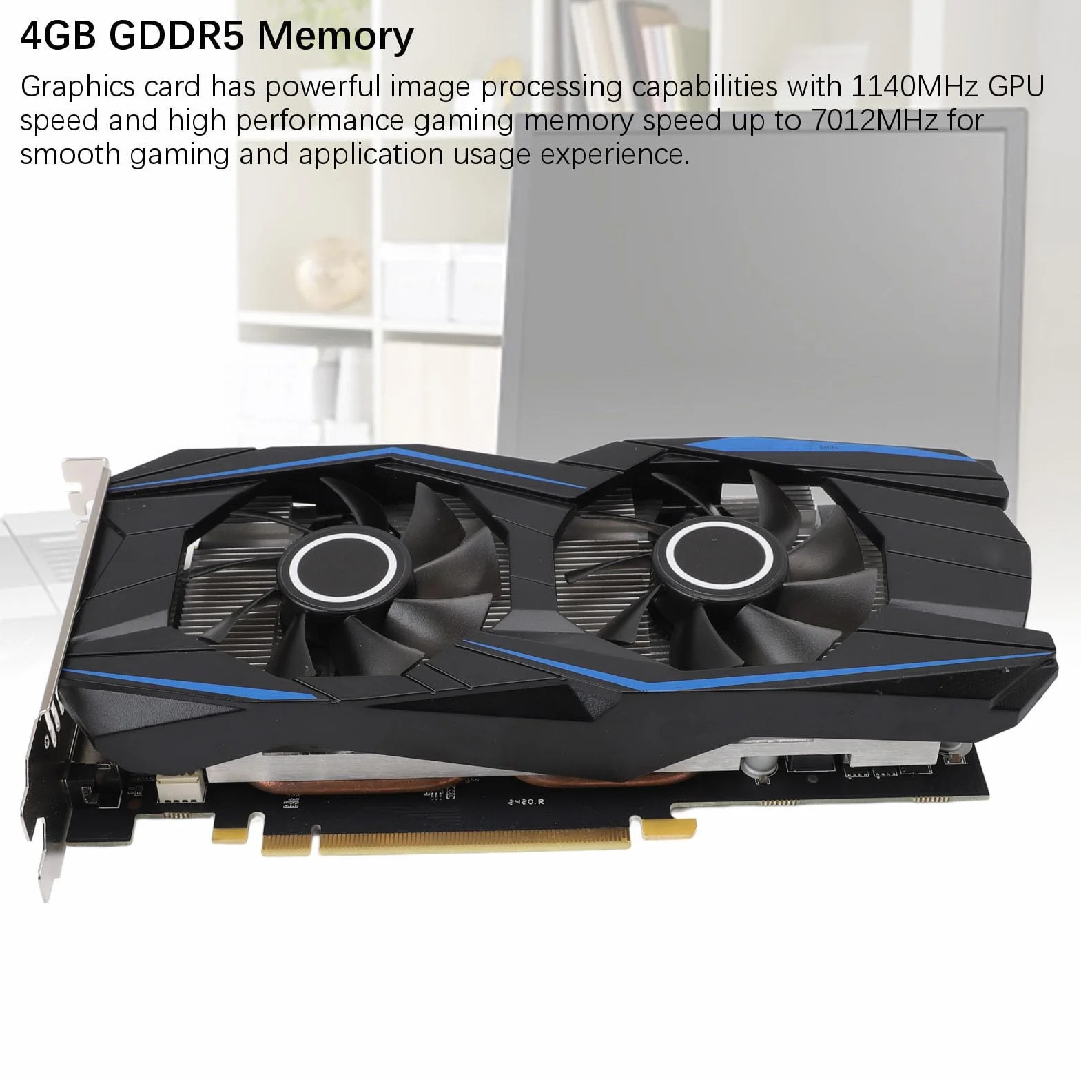 Karta Graficzna 1650 4 GB GDDR5, 128-bitowy PCI Express 3.0, 2 Wentylatory Chłodzące, Wyjście DVI, prędkość GPU 1140 MHz i Obsługa 4K dla Komputerów do Gier Niestandardowy