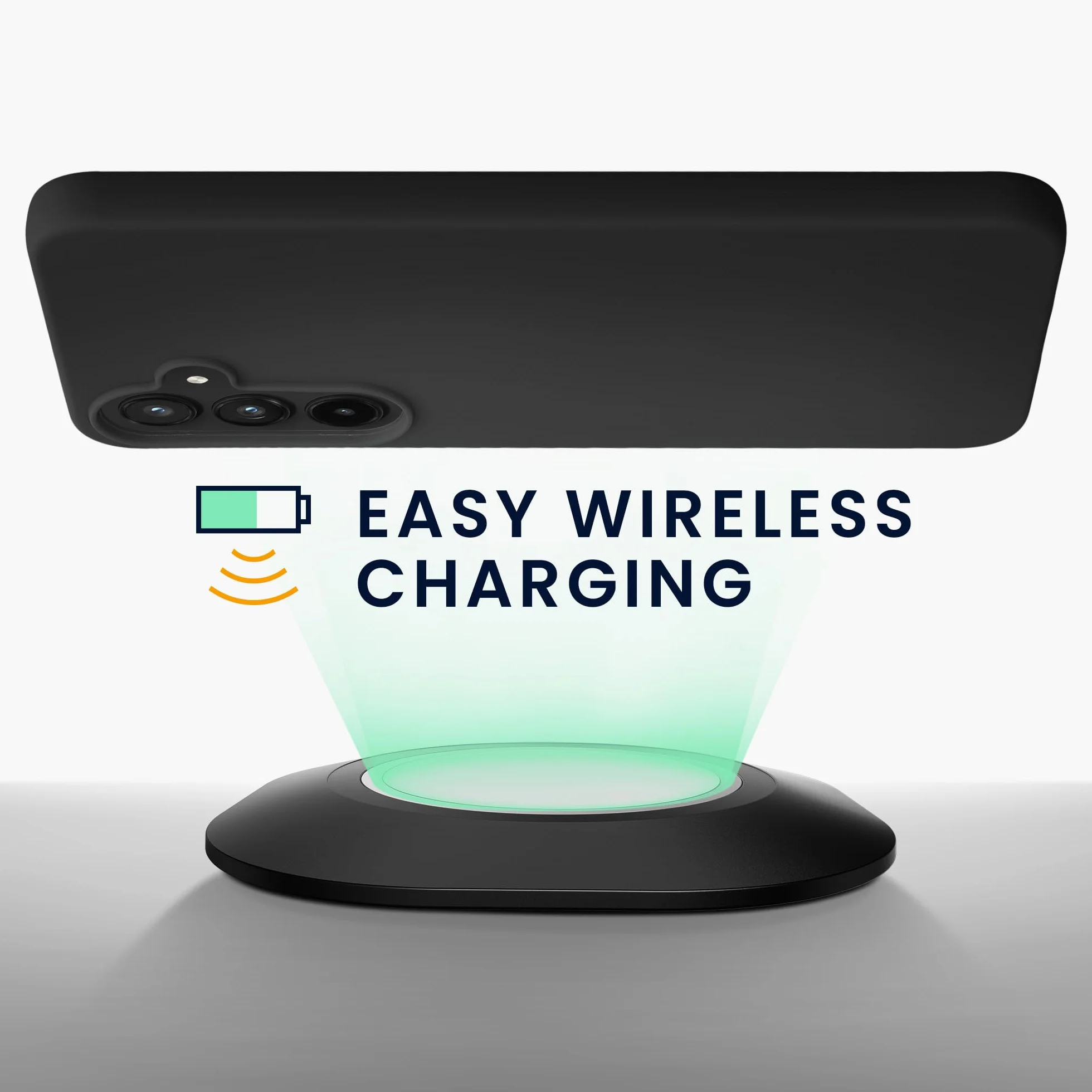 kwmobile Etui do Samsung Galaxy A55 5G, Ultra cienki TPU i silikon, Czarny