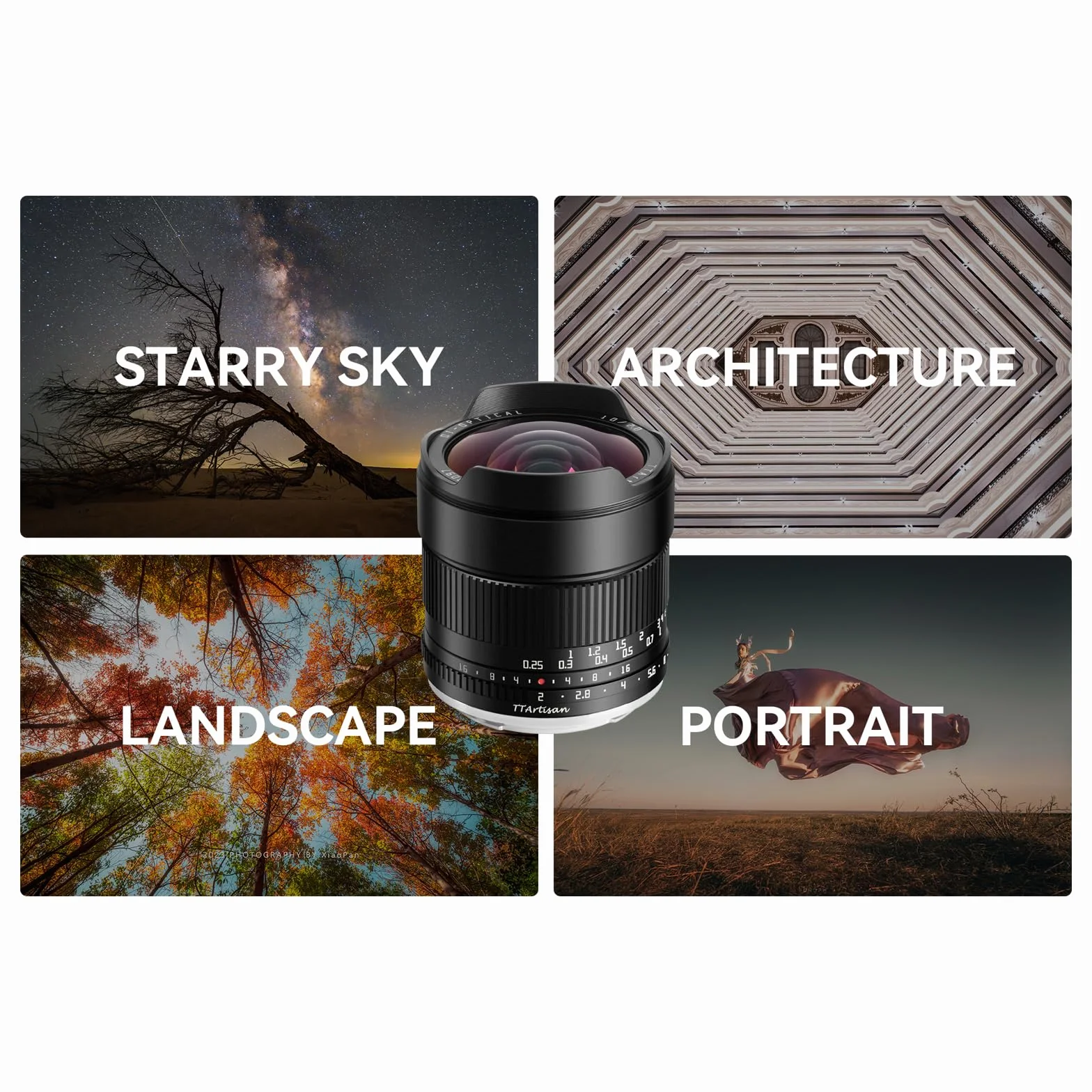 TTARTISAN 10 mm F2.0 APS-C ASPH. Ultra szerokokątny obiektyw aparatu ręcznego ustawiania ostrości przenośny obiektyw do montażu Canon RF