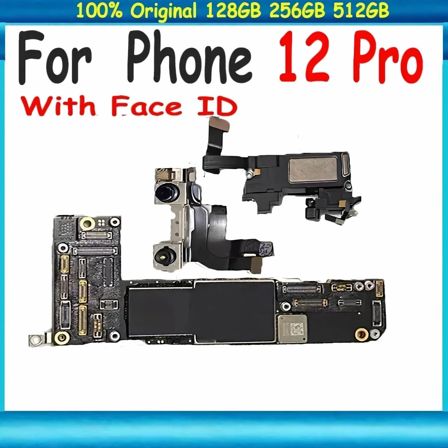 Płyta główna 12 Pro 128 GB 256 GB 512 GB Karta logiczna Face ID | 8 GB 5 GB z dyskiem głównym lub bez(256GB NO FACE ID)