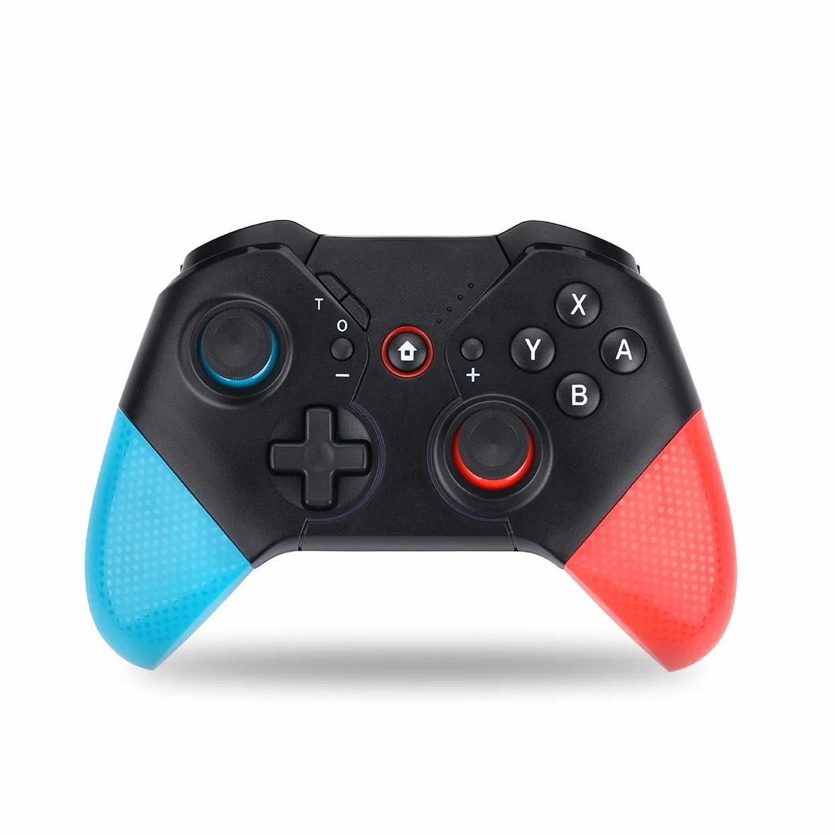 NK Bezprzewodowy kontroler PRO Switch – bezprzewodowy kontroler Pro Switch z funkcją Macro/Wake/Turbo/Axis Gyro/Dual Vibration/RGB Light - kolor czarny/czerwony/niebieski