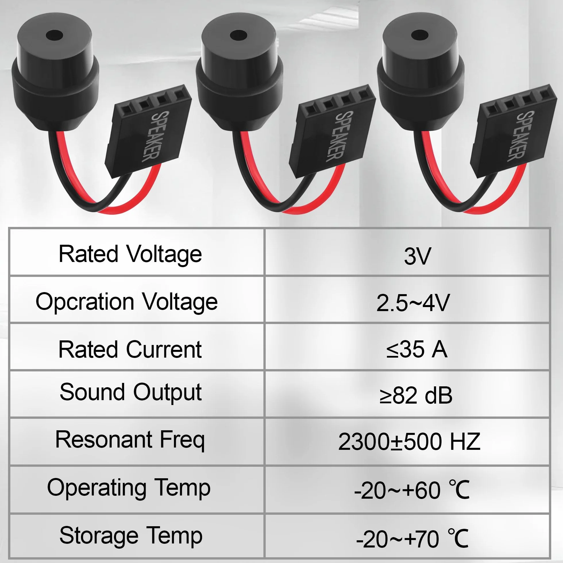 Płyta główna do komputera stacjonarnego z głośnikiem wewnętrznym 2-pinowy mini plug Speaker 6,5 cm 3 sztuki