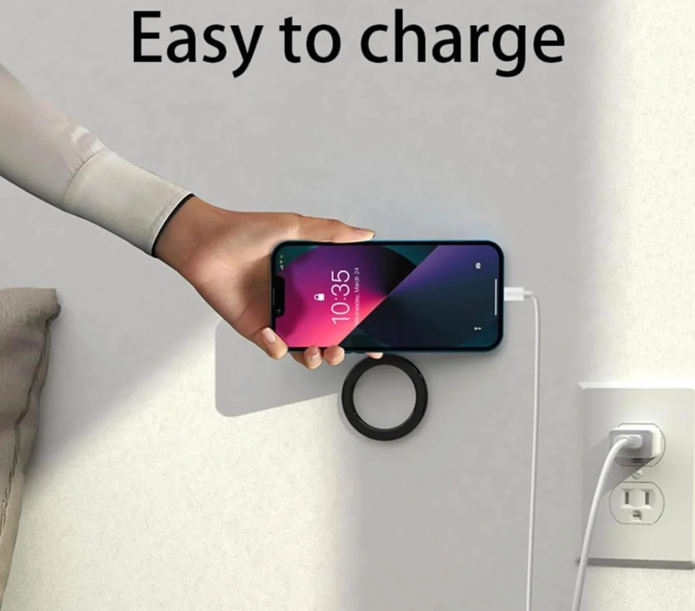 Magnetyczny uchwyt ścienny na telefon