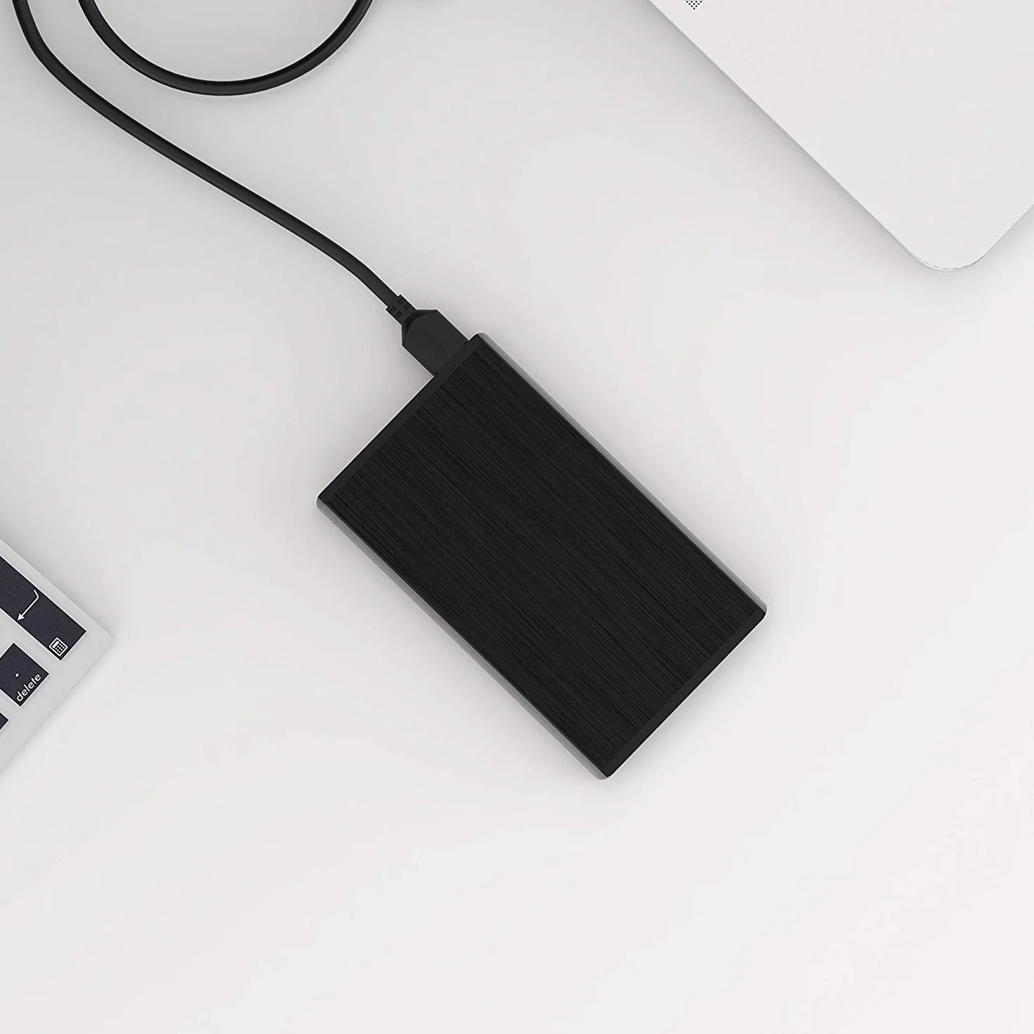 Sabrent Ultra Slim USB 3.0 2,5 cala 6,35 cm SATA zewnętrzna obudowa dysku twardego [czarna] (EC-UK30)