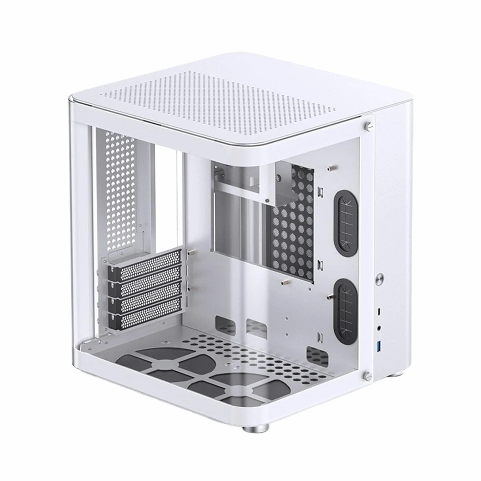 TK-1 2.0 Ver M-ATX podwozie pokój z widokiem na morze aluminiowy statek kosmiczny kabina ryba tył woda chłodzenie komputer do gier PC