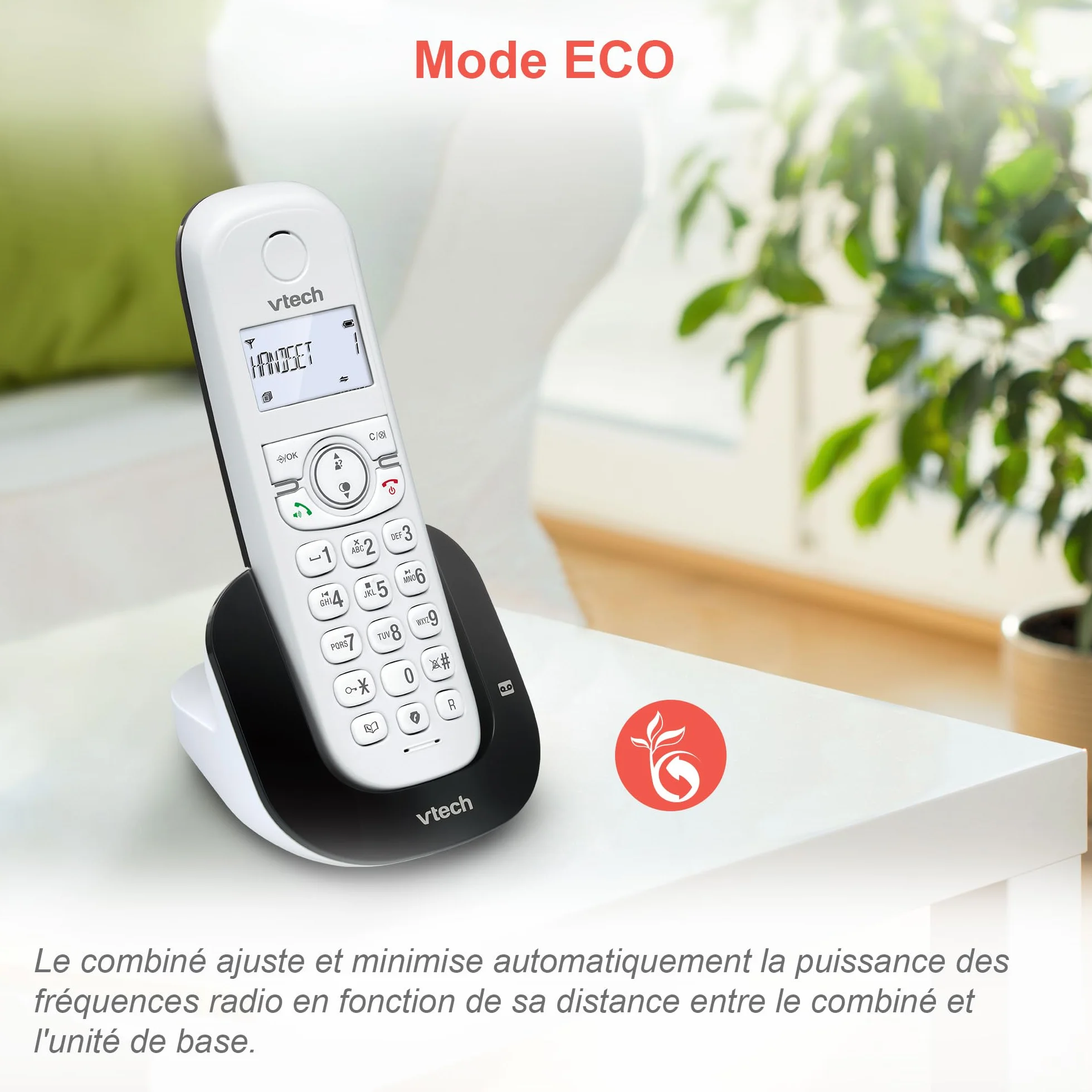 VTech CS1551 Bezprzewodowy telefon DECT z 2 słuchawkami z ładowarką, automatyczną sekretarką, blokadą połączeń, identyfikatorem dzwoniącym/połączenia oczekującego, głośnikiem, podświetlanym ekranem i