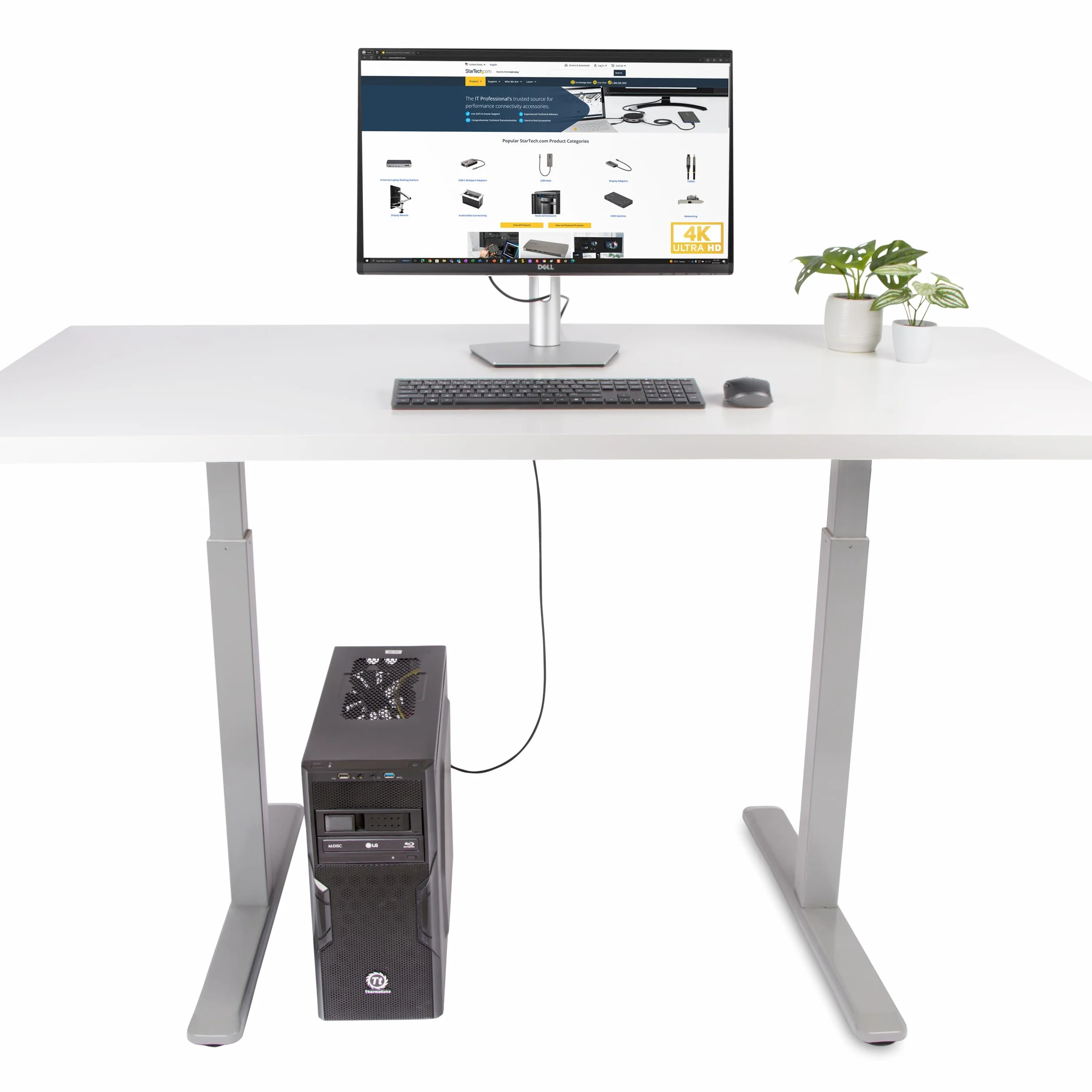 StarTech Kabel przejściowy DisplayPort na HDMI, 4K 60 Hz z HDR, DP na HDMI 2.0b, aktywny konwerter wideo