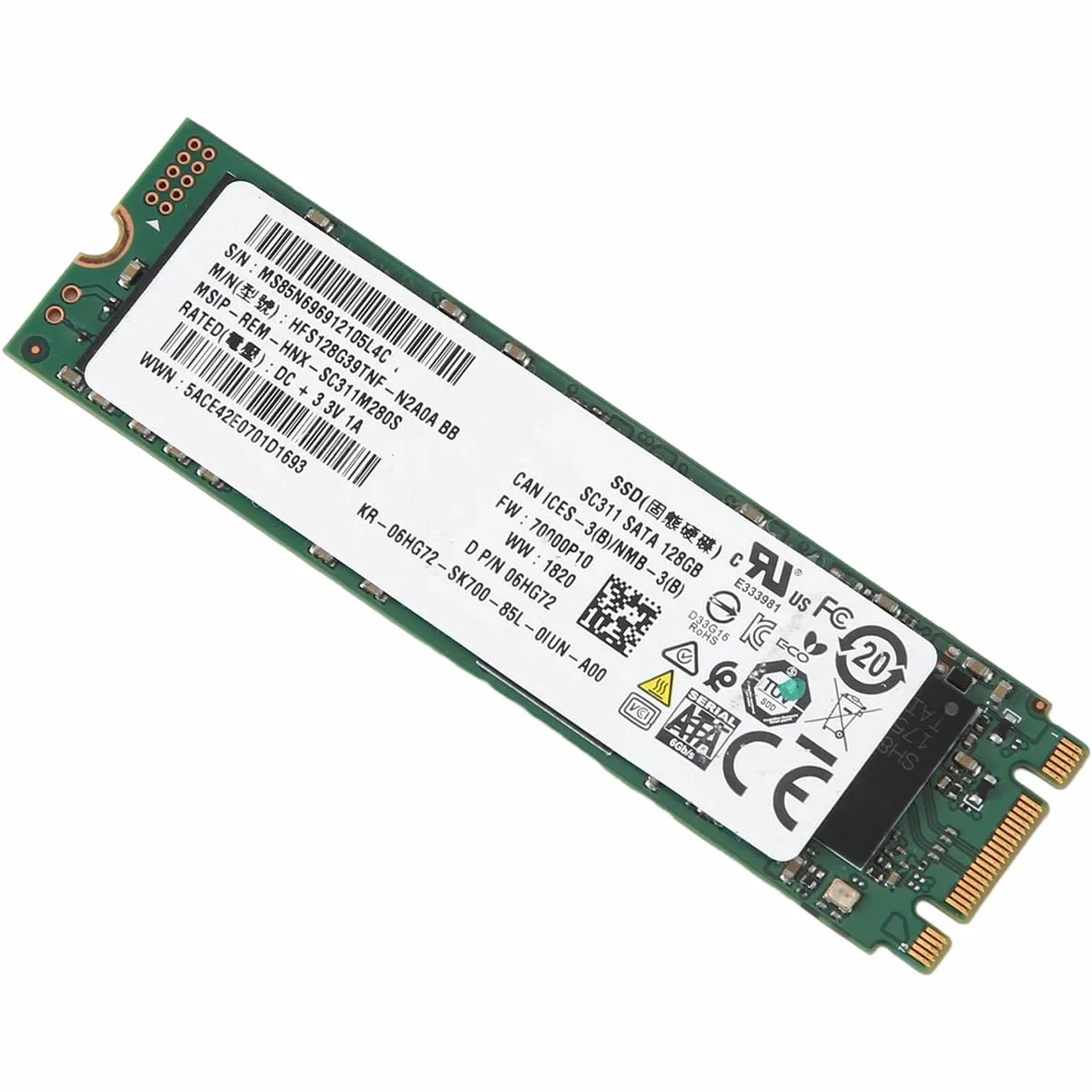 Do SK SC311 128 GB SATA SSD HFS128G39TNF-N2A0A M.2 6 Gb/s do laptopa stacjonarnego