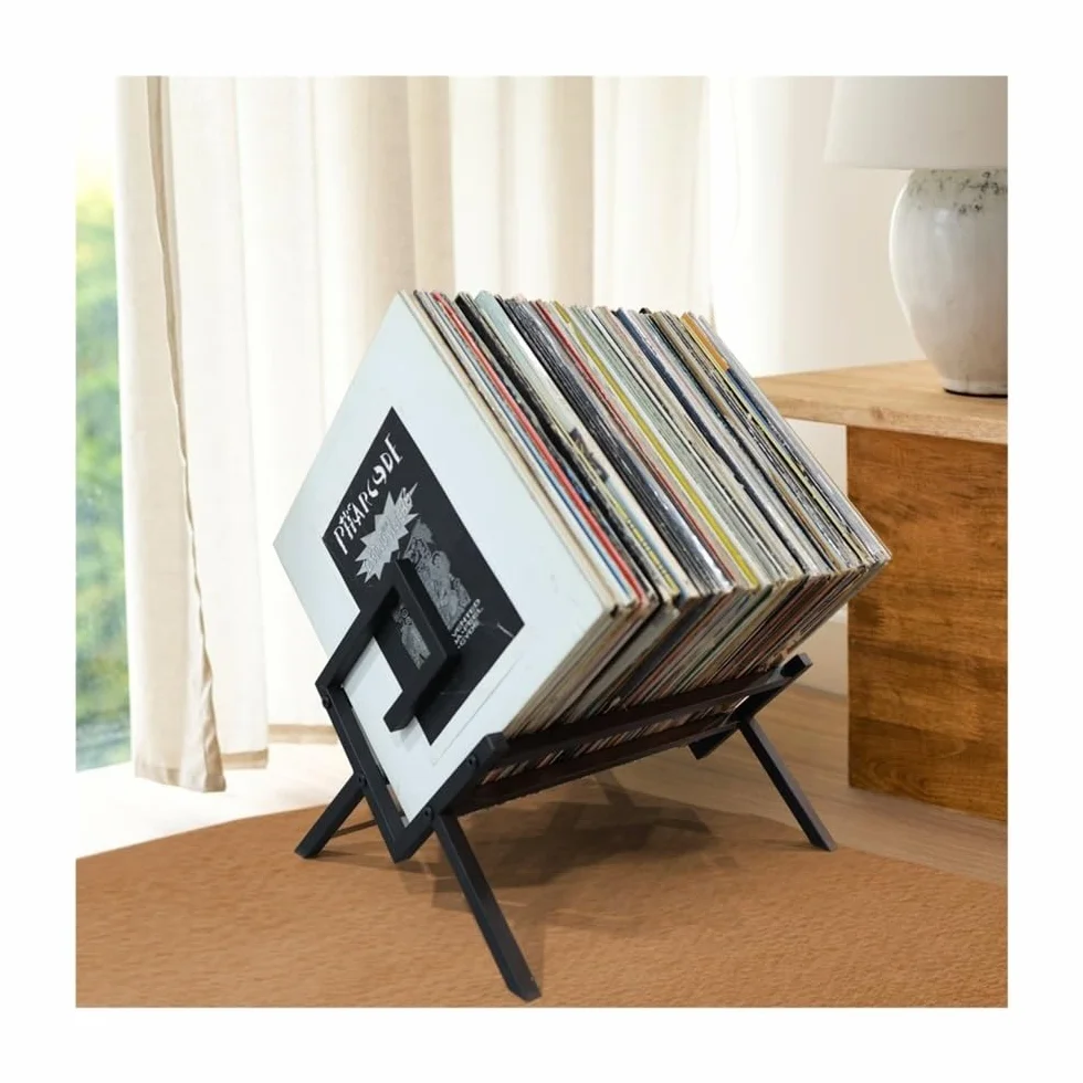 Przechowywanie płyt CD DVD Ramka wyświetlacza CD Stojak na czasopisma do aranżacji Metalowy pulpit Kreatywne przechowywanie płyt na półkach(M)