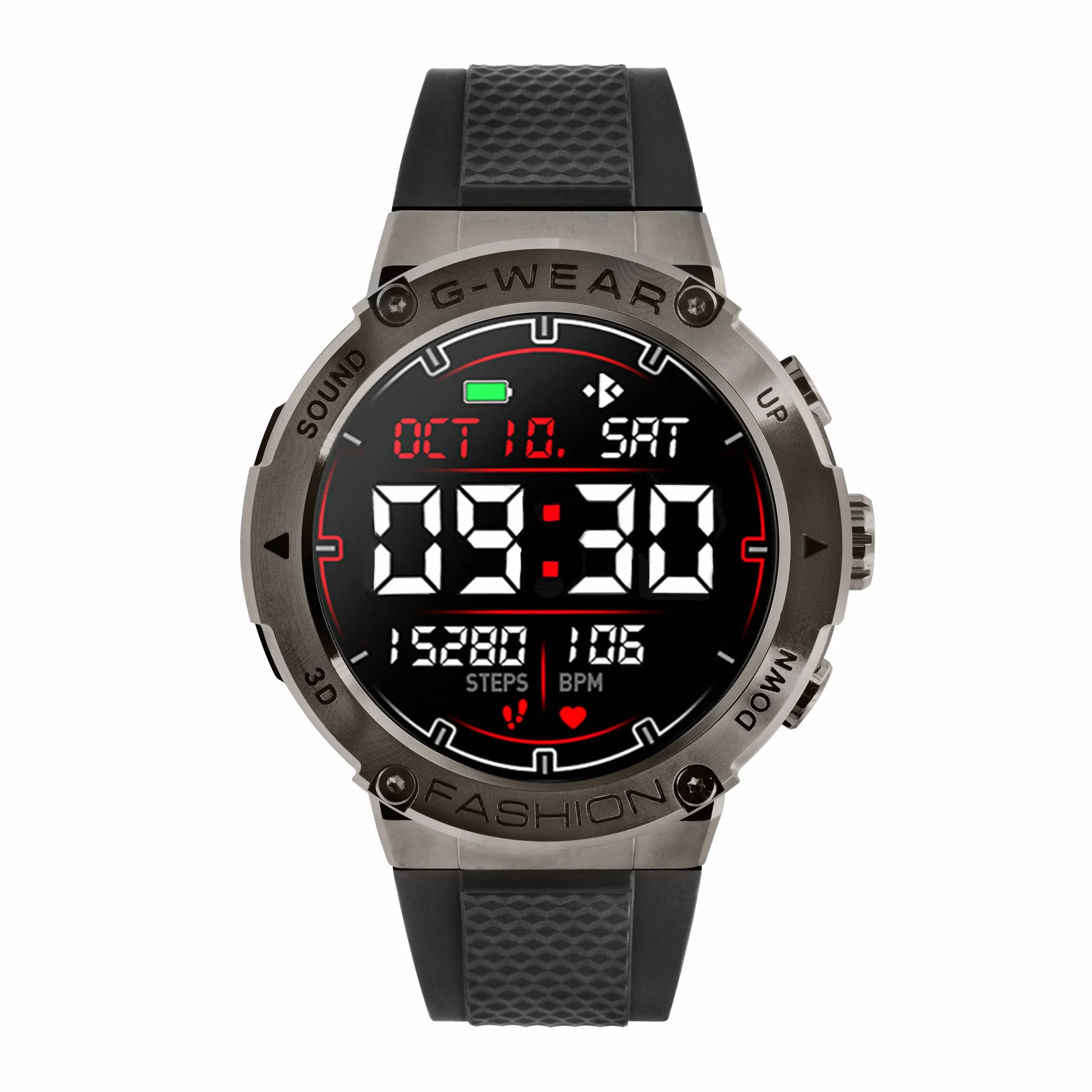 Watchmark G-Wear Smartwatch, Czarny, 36 mm