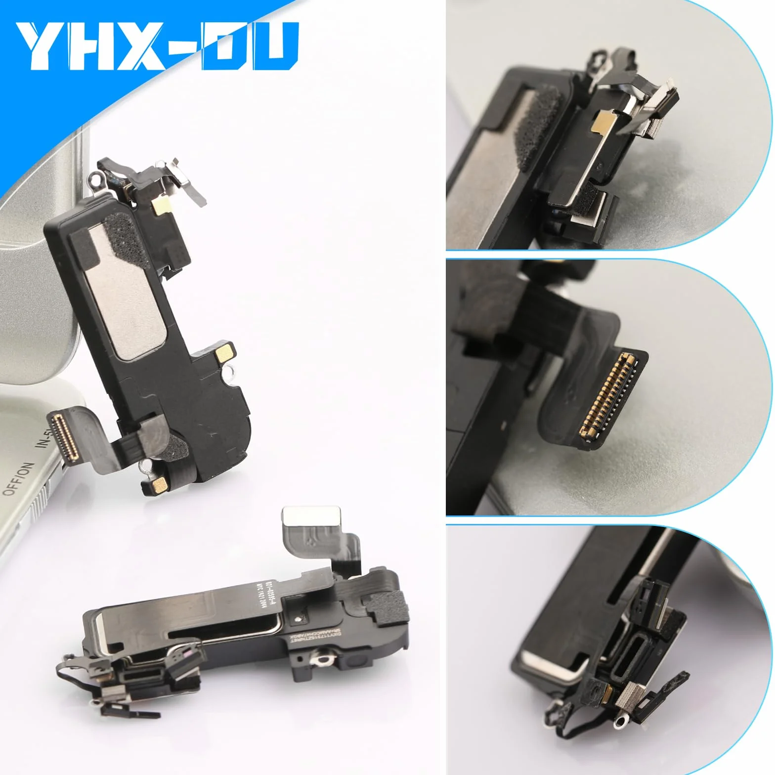 Głośnik 6,7" do iPhone 12 Pro Max głośnik Buzzer części zamienne głośnik zamiennik + wodoodporny klej + narzędzie