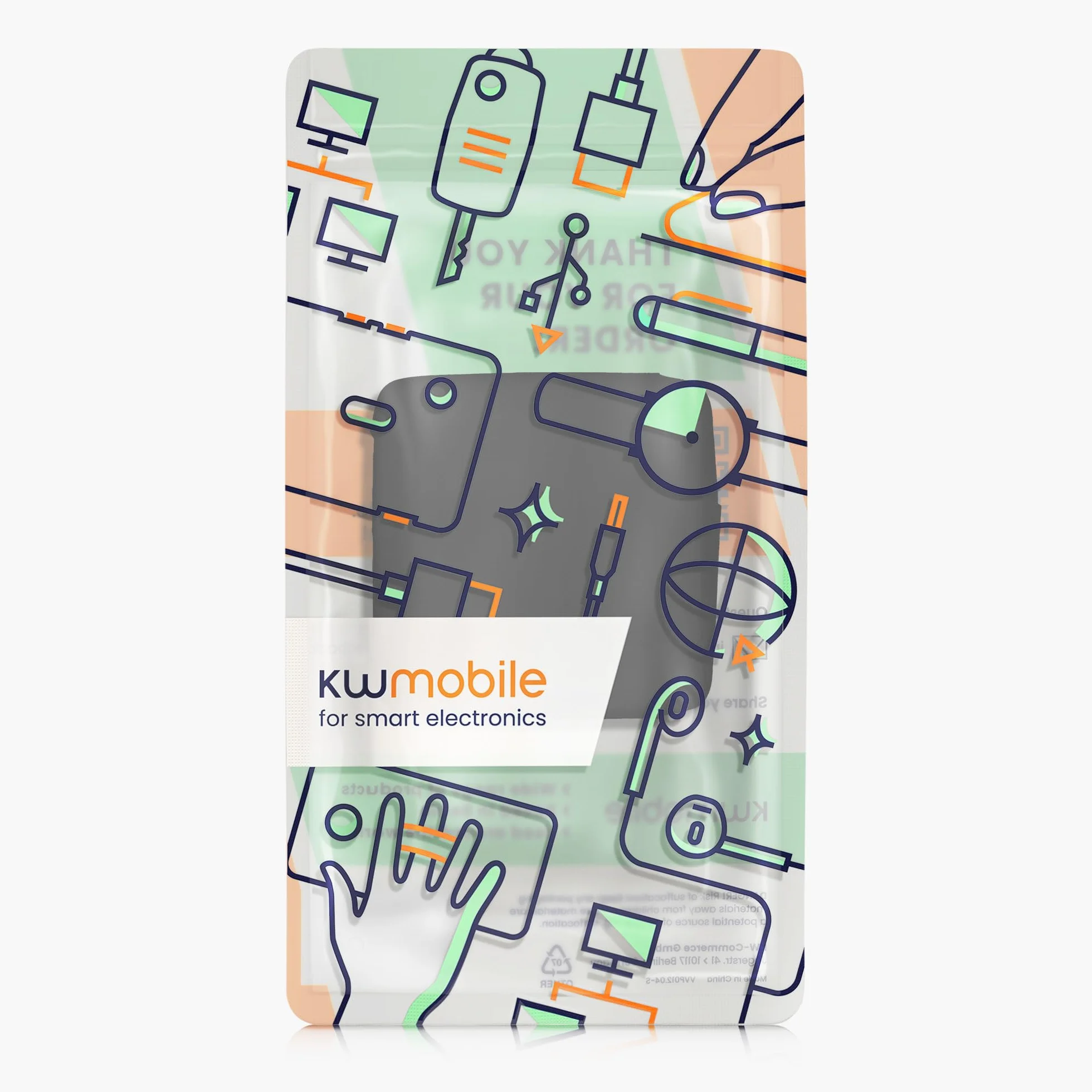 kwmobile Silikonowa osłona powerbanku Anker Zolo 140W Case etui ochronne czarny