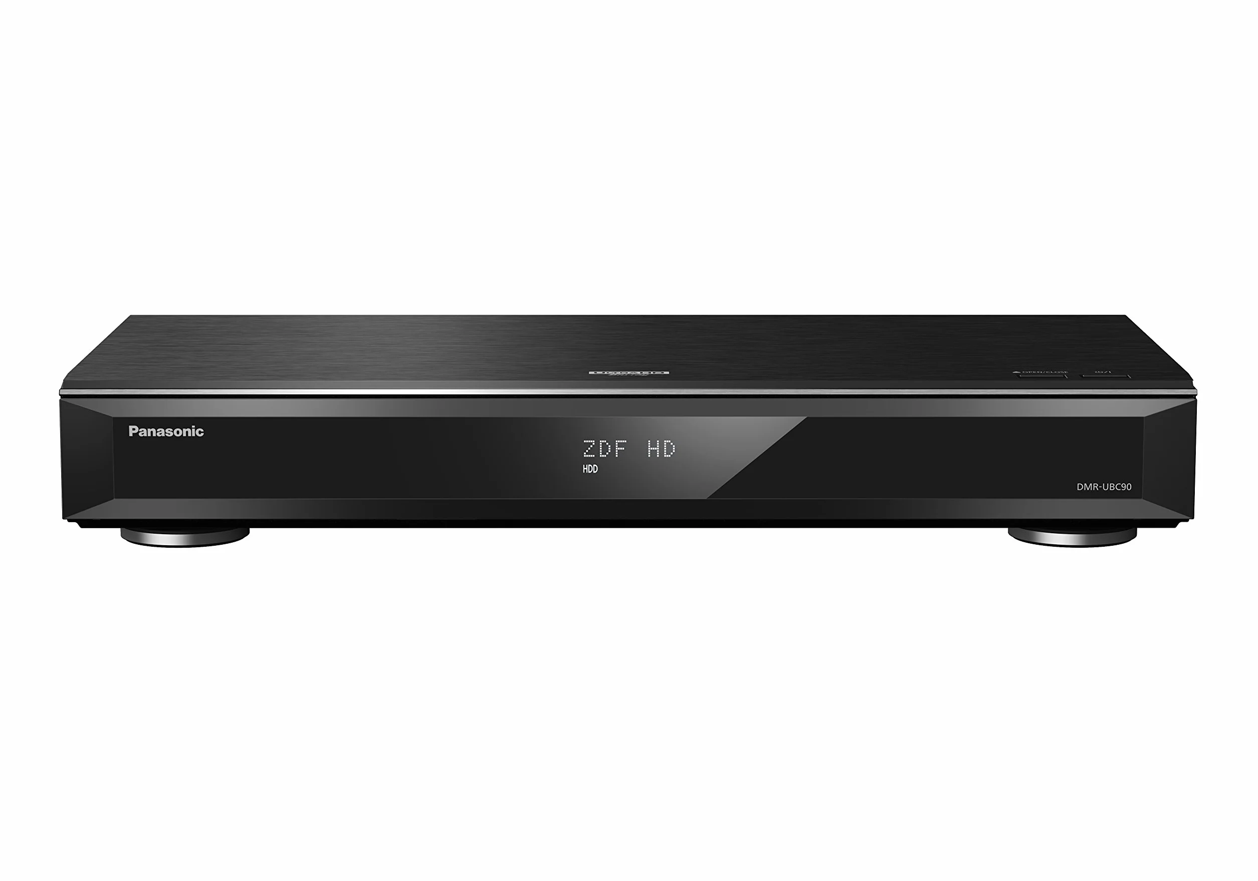 Panasonic DMR-UBC90EGK Nagrywarka Blu-Ray, Czarny, 2 TB & KabelDirekt wszystkie urządzenia HDMI, takie jak PS5/Xbox/Switch - 4K@120Hz, HDMI High Speed z Ethernet, czarny)