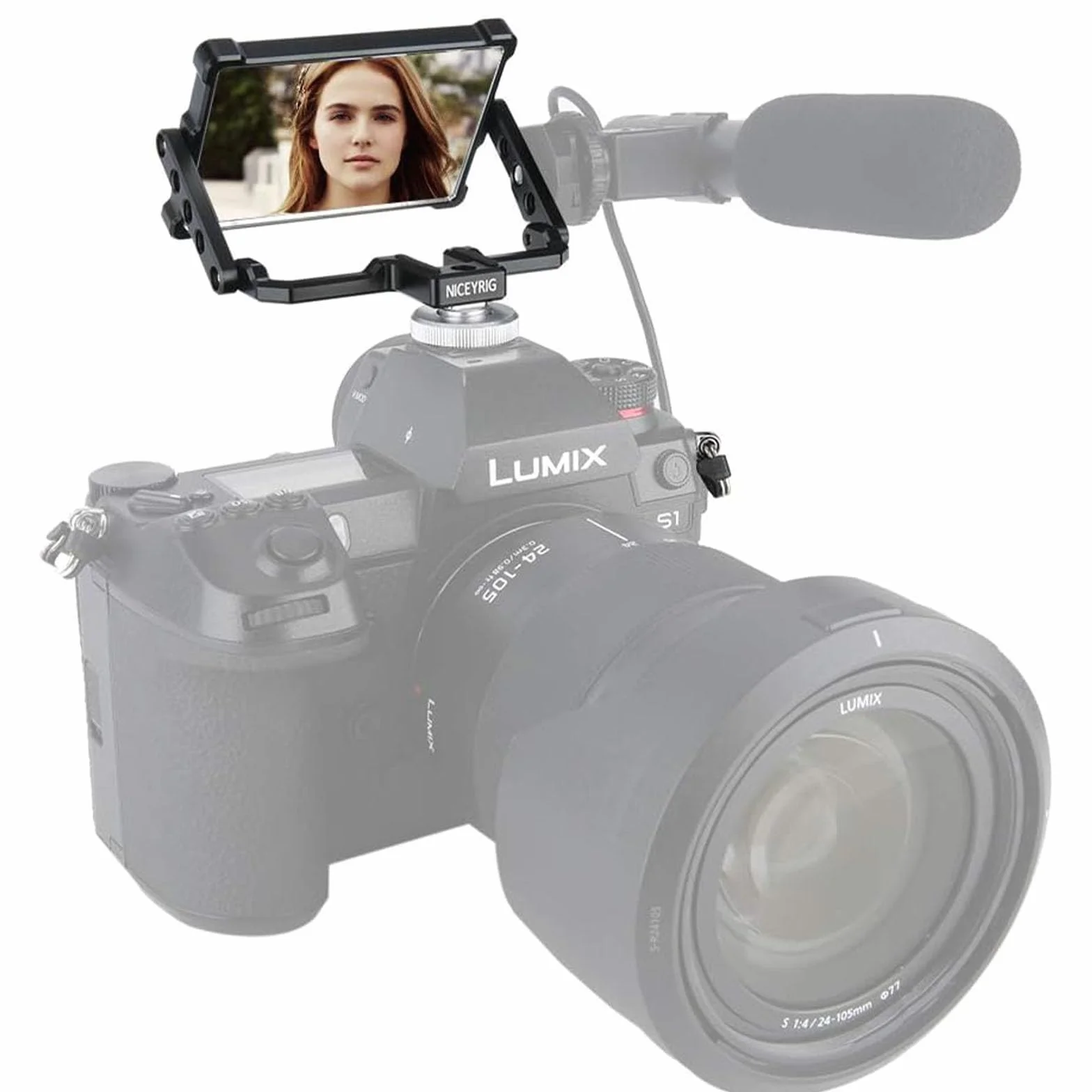 Sony Camera Flip Selfie Mirror, NICEYRIG składane lusterko do aparatu z ekranem do selfie Vlog Sony A6000 Series do Fujifilm XT2 Canon 5D