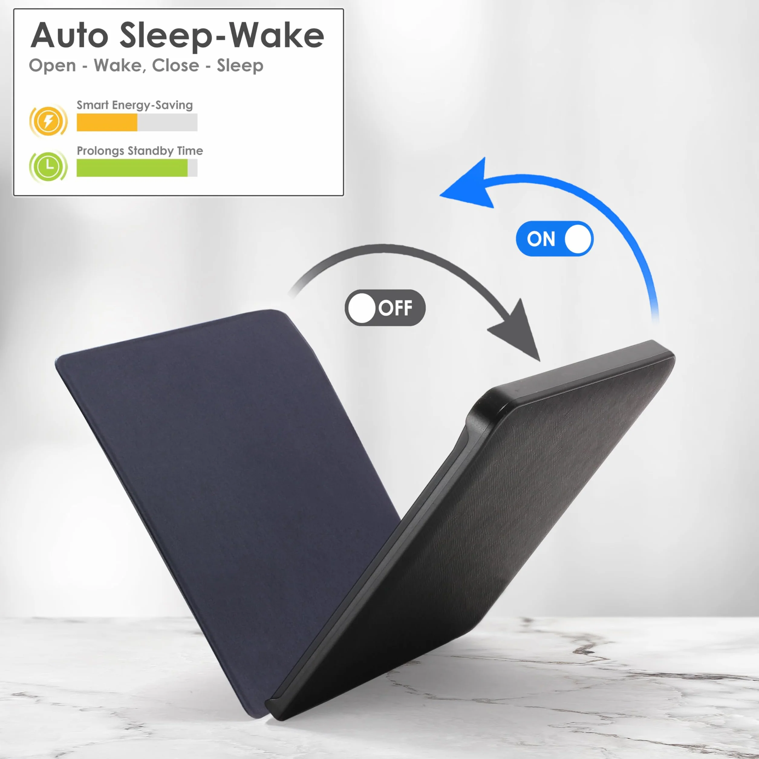 Forefront Cases Etui na Pocketbook Verse i Verse Pro (model: 2023) - Smukłe, lekkie i ochronne etui z funkcją Smart Auto Sleep (obudowa) - różowe złoto