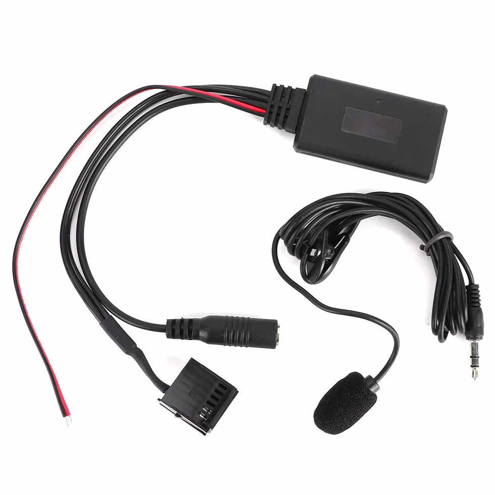 KIMISS Adapter Bluetooth Samochodowy z Mikrofonem, Zestaw Głośnomówiący AUX-IN, Pasuje Do Focus 6000CD+, Przewód