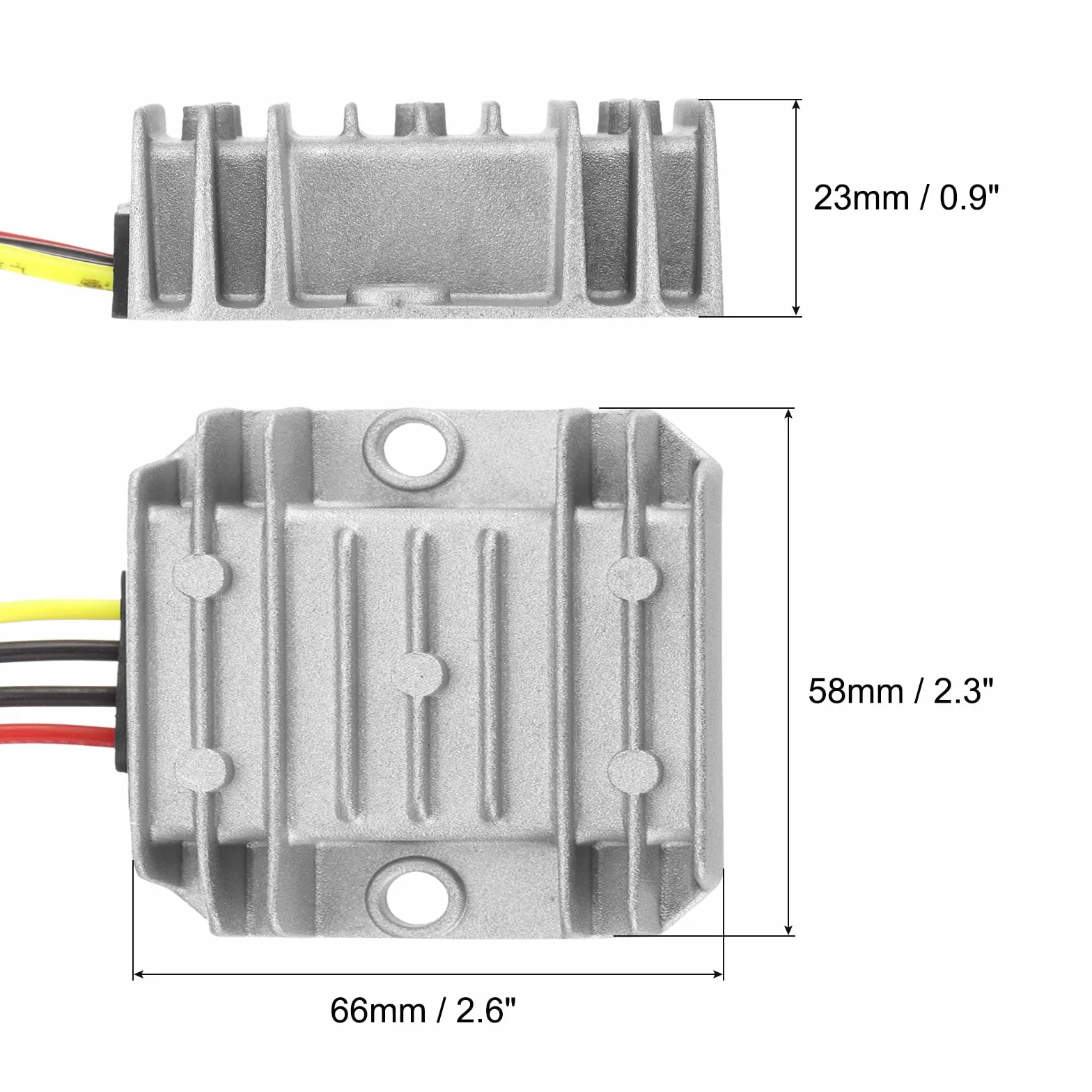 QUARKZMAN Konwerter mocy Dc 12V/24 V na DC 9 V 10 A 90 W reduktor napięcia, wodoodporny konwerter Ip67, moduł zasilający, adapter do samochodu, ciężarówki, układu solarnego