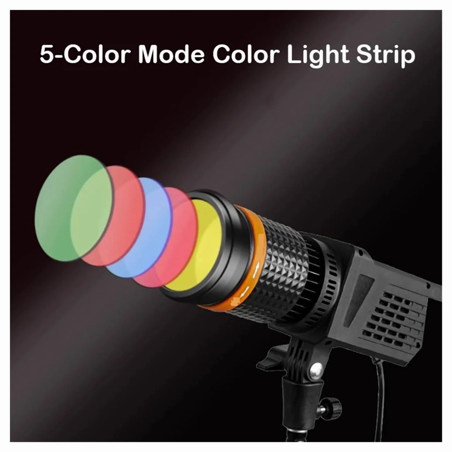 Lampa LED 40W 3000k-6000k Światło Fotograficzne Reflektory 4-kolorowy Filtr Włosy Wideo Do Portretów Błyskowa Akcesoria Studyjne DoskonałA Jasność