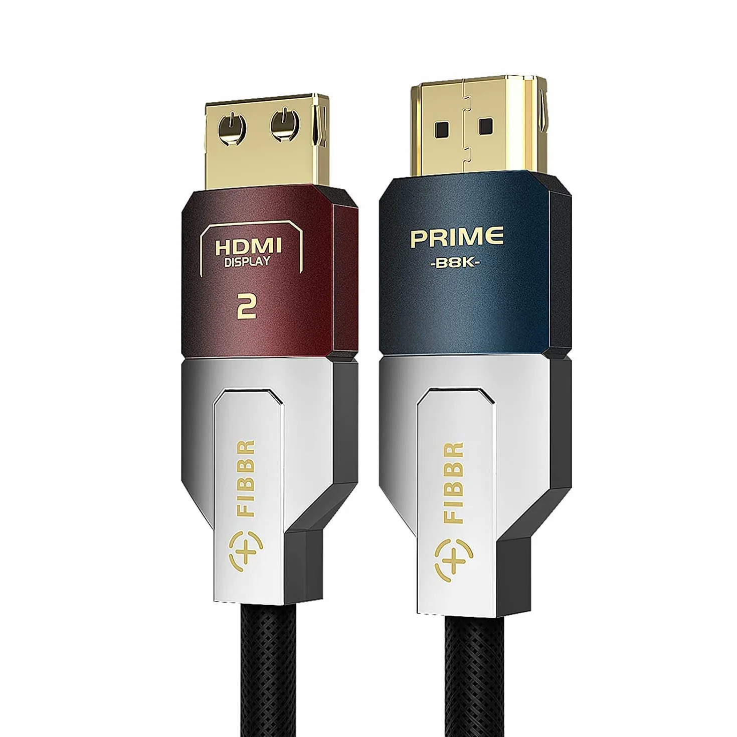 Kabel HDMI 8K 60 Hz 4K 120 Hz 48 Gbps Ultra High Speed - nylonowa osłona, eARC, HDR10+, Dolby Vision, VRR, Dynamic HDR – kompatybilny z PS5, Xbox, PC, monitorem, kinem domowym, telewizorem UHD -