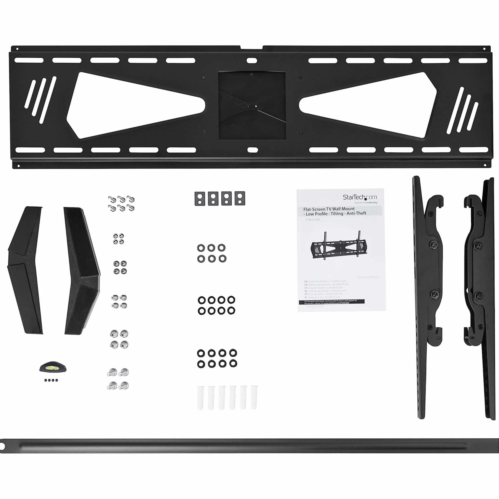 Startech.Com FPWTLTBAT Uchwyt Ścienny, Czarny, 32" - 70"