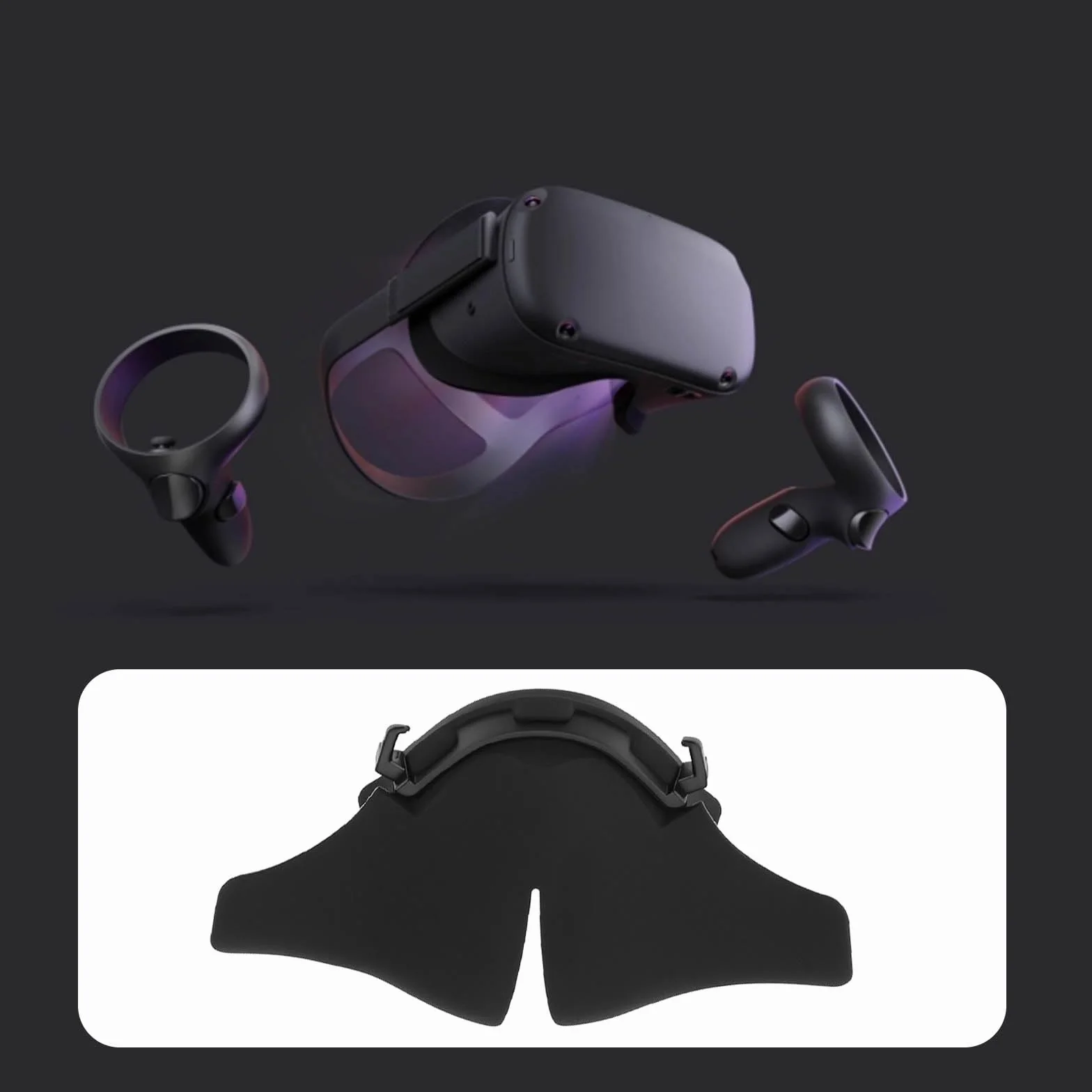 1 szt. osłona na nos zapobiegająca wyciekom, silikonowa podkładka na nos z blokadą światła, kompatybilna z zestawem słuchawkowym Meta Oculus Quest 3 VR, akcesoria do ulepszenia
