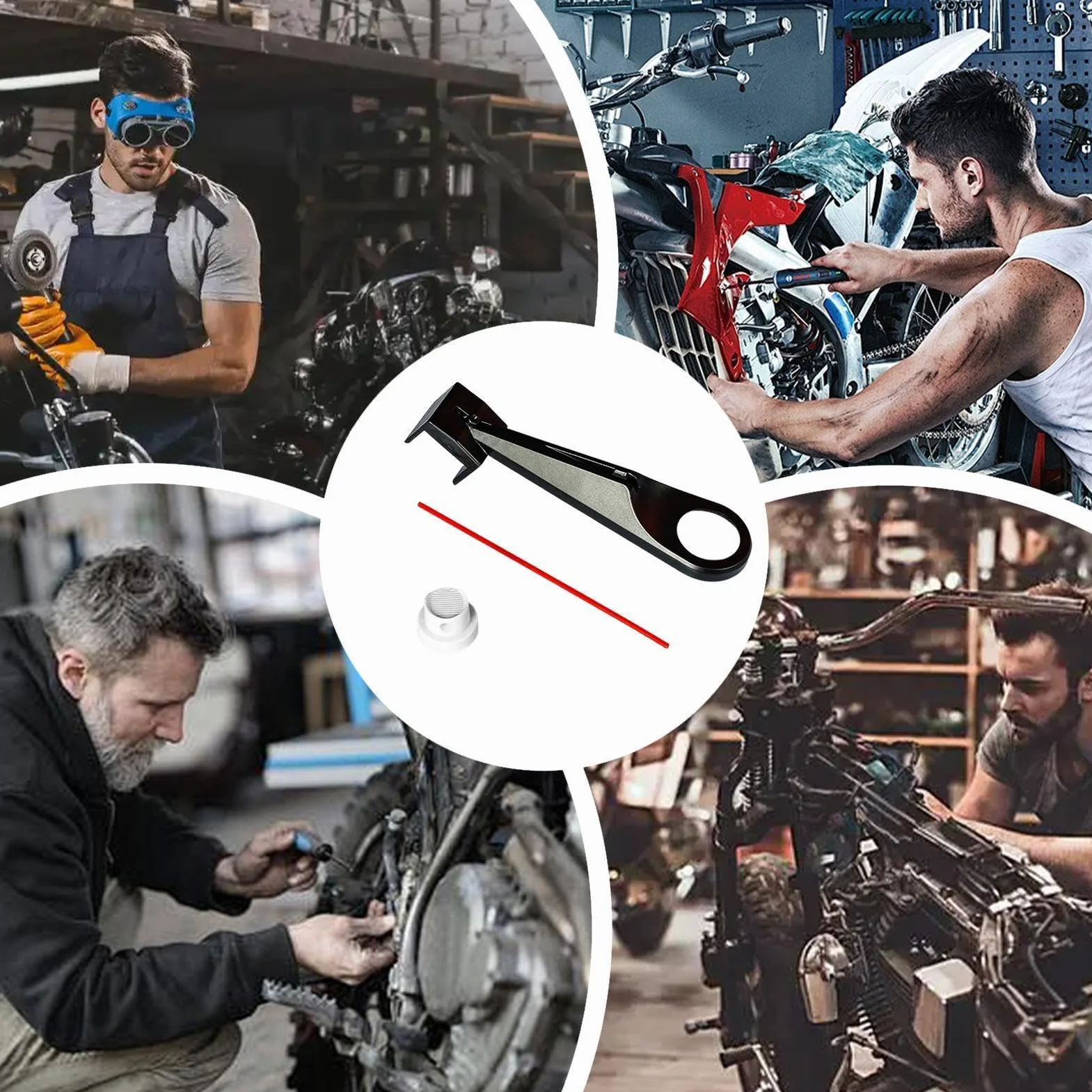 Narzędzie do stosowania łańcuchów motocyklowych, narzędzie do czyszczenia łańcuchów, łańcuchów olejowych, narzędzie do konserwacji łańcuchów, do smarowania, czyszczenia wosku, degradacji, łańcuchów
