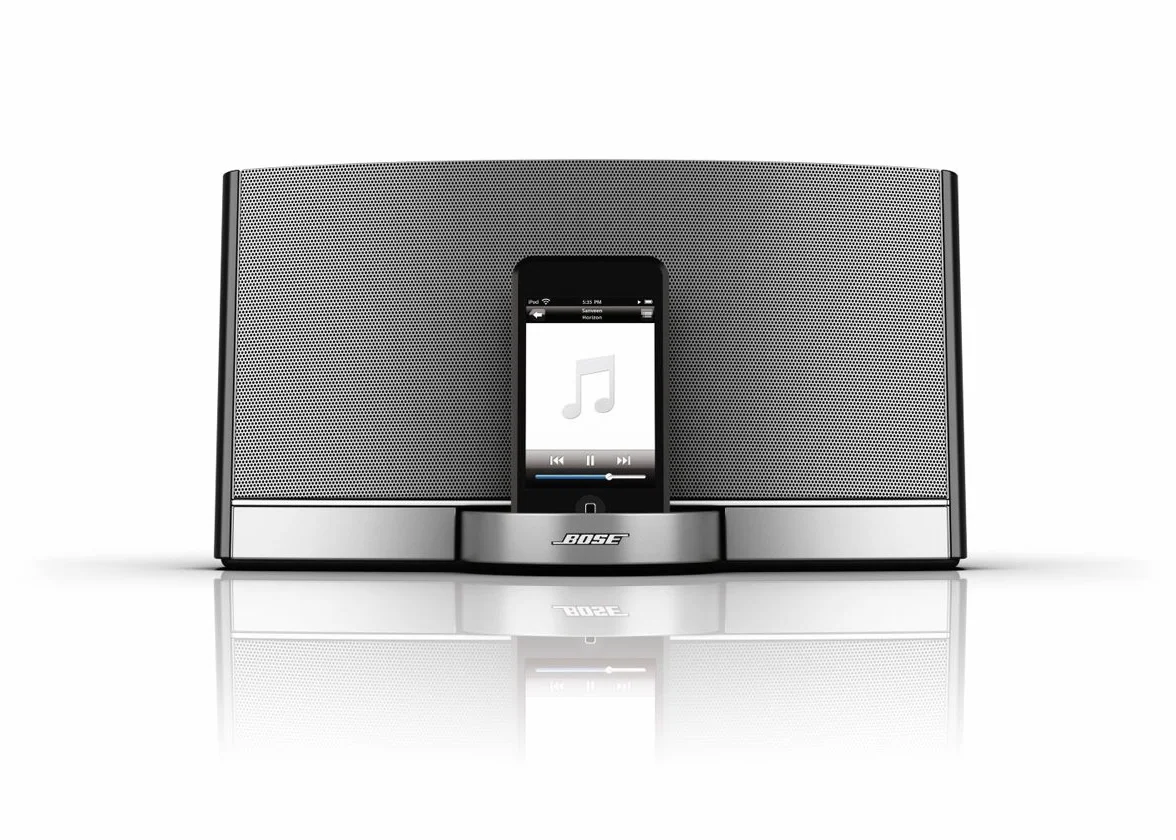 Bose® SoundDock 47271 przenośny cyfrowy system muzyczny, połączenie AUX, nowoczesny design, przenośna obudowa, głośnik, 2,0 kanał, 1 cal, 7,1 W, 2,37 kg, 24 x 36,6 x 21,6 cm, 2 lata ograniczonej