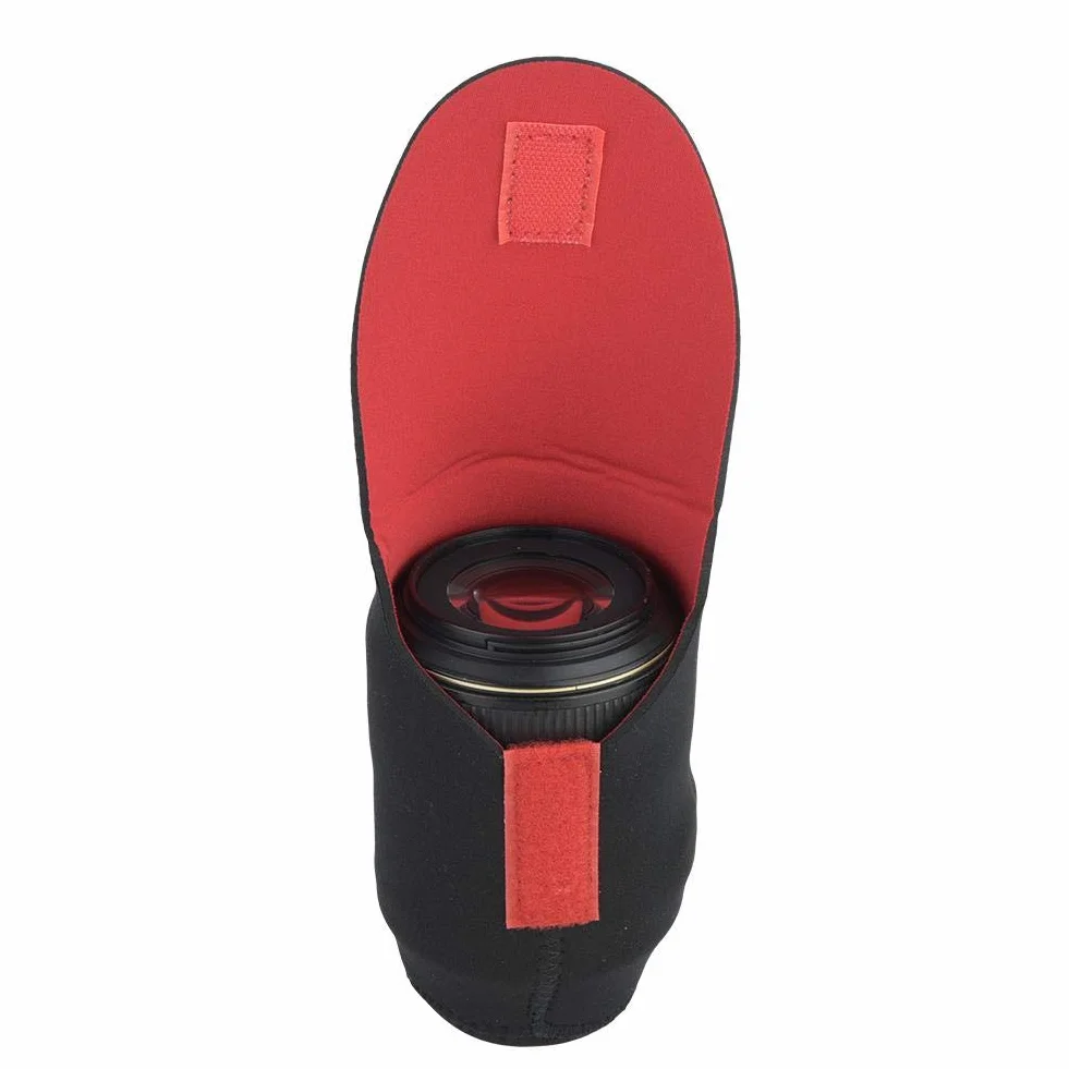 Zestaw etui na obiektyw aparatu, 5 szt.S ~ XXL Neoprenowy pokrowiec na obiektyw z haczykiem / pętlą, odporny na wstrząsy zestaw ochronny na obiektyw aparatu, futerał na obiektyw do lustrzanki jednoobiektywowej