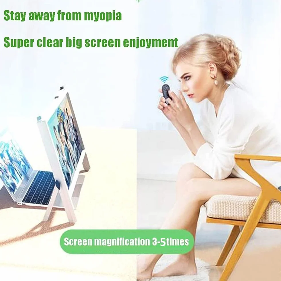Okulary powiększające Lupa 22 Składana lupa do ekranu laptopa Wideo z gier, 3D Anti-Blue Light Ochraniacz ekranu komputera, lupa do ekranu laptopa interesting