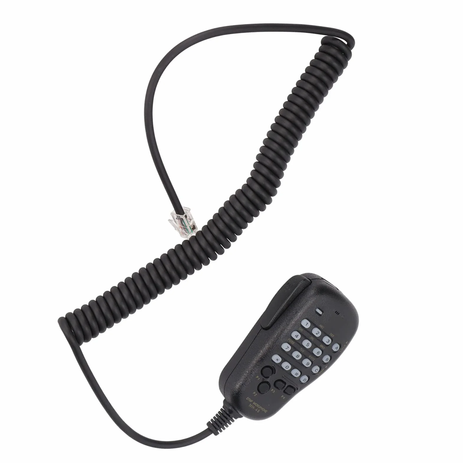 Mikrofon Naramienny do Radia YAESU, Ręczny Mikrofonogłośnik z Przyciskiem, Kompatybilny dla YAESU MH‑48 MH‑48A6J FT‑8800R FT‑8900R FT‑7900R FT-1807 Radiotelefonami