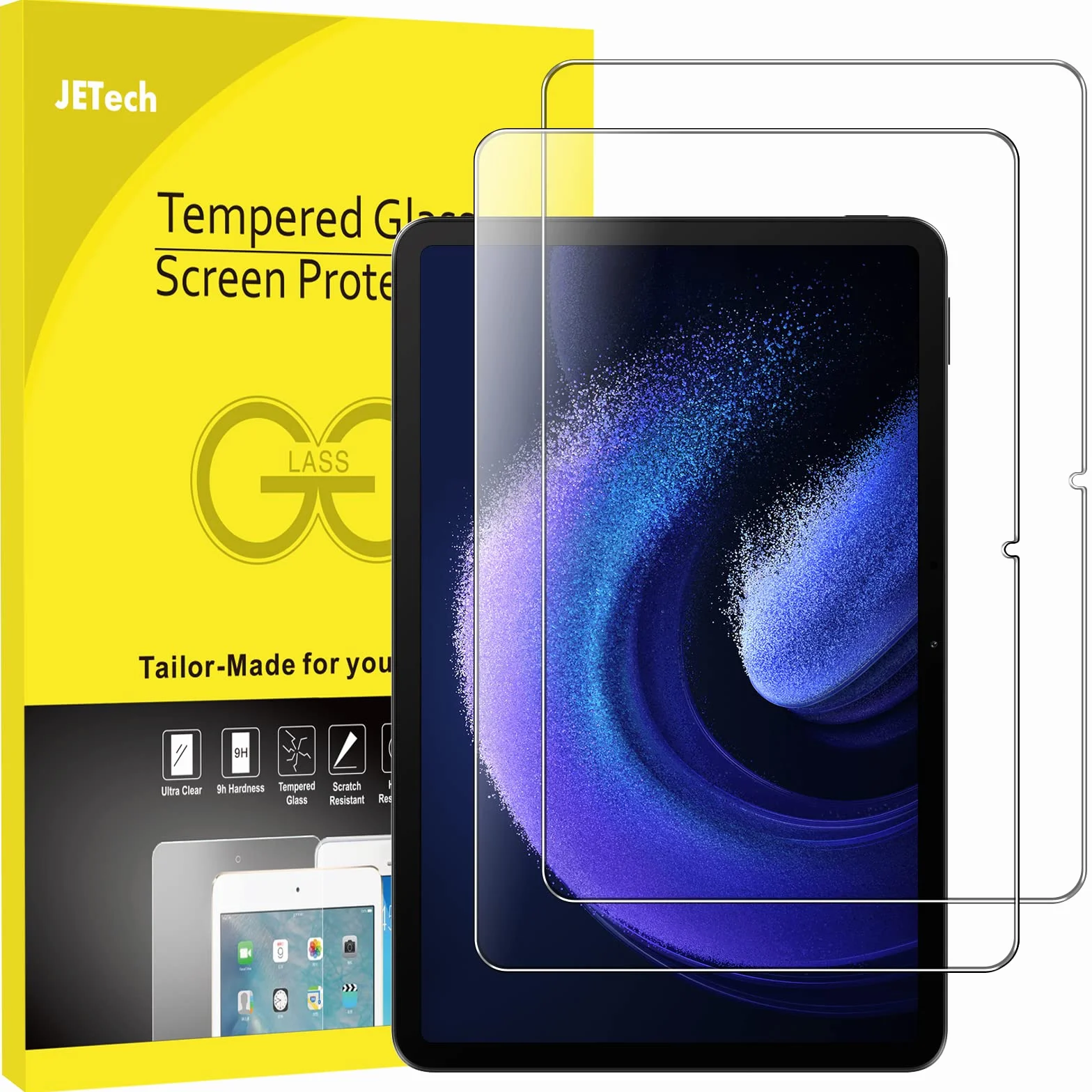 JETech Ochraniacz Ekranu Xiaomi Mi Pad 6 Pro 11 Cala 2023 Szkło Hartowane HD 2 Sztuki