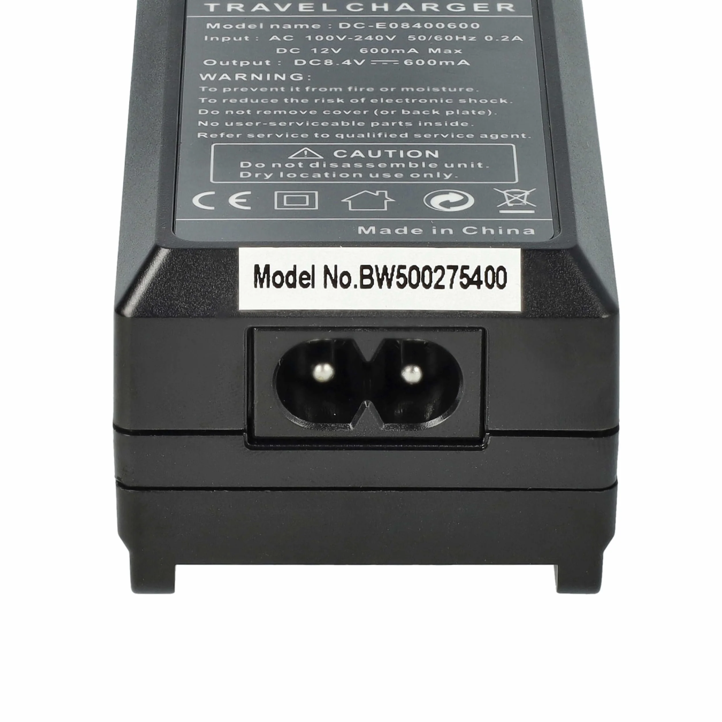 vhbw Ładowarka kompatybilna z kamerą Hitachi DZ-MV550A, DZ-MV580A - ładowarka, adapter samochodowy, wskaźnik ładowania, 8,4 V