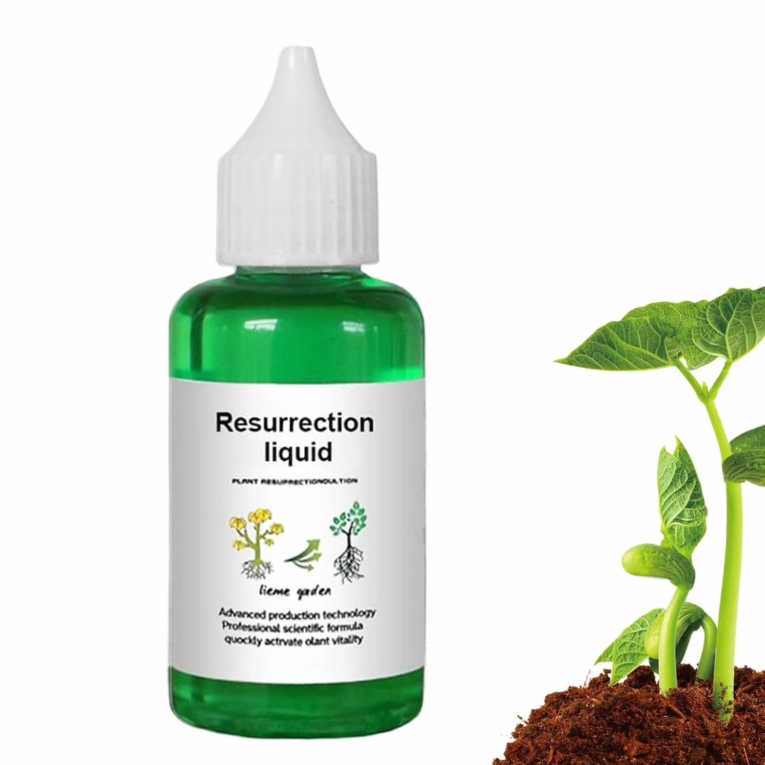 Organic Liquid Fertilizer, Growth Formula for Houseplants with Vital Minerals, High Potency Seedling Nourishment with Easy Mix, Natural Enhancer for Tree Flower Fruit Garden Decor 50ml