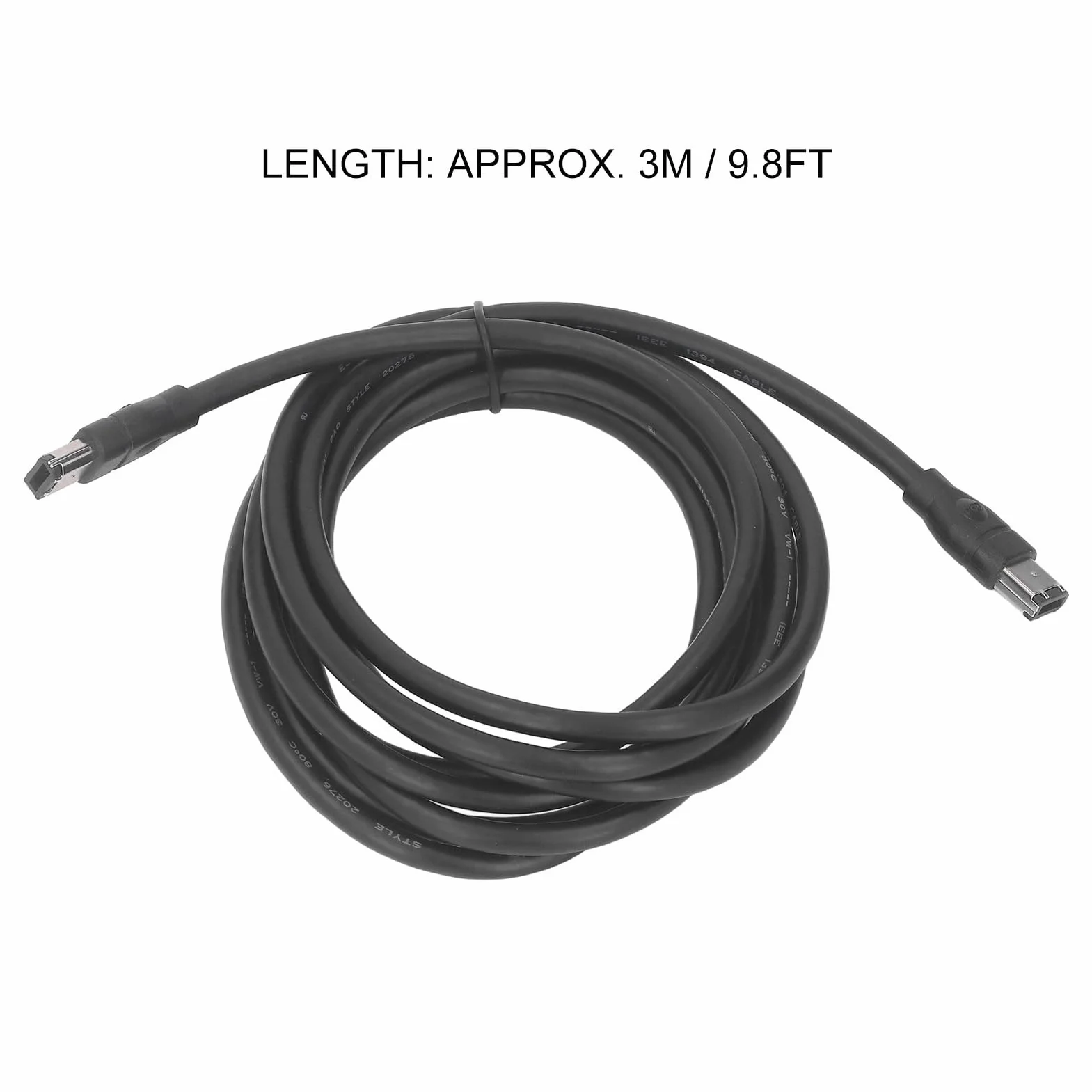 Kabel Firewire IEEE 1394, 9,8 Stopy 1394 6-pinowy Męski na 6-pinowy Męski Kabel Firewire, 400Mbps Kabel Firewire do Kamer, Aparatów Cyfrowych, Drukarek, Skanerów itp.