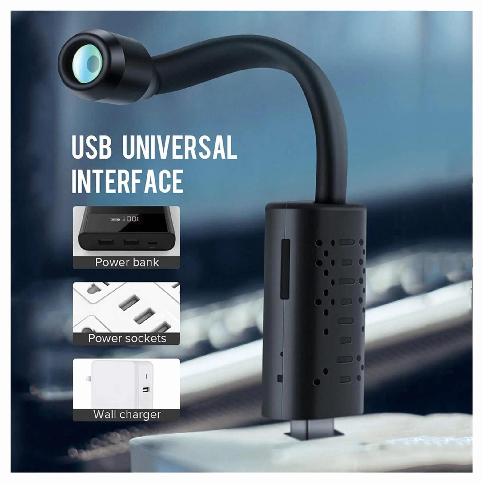 Kamera nasobna Mini aparat WIFI przenośny P2P IP/AP Zdalne sterowanie Usb. Kamera Micro Surveillance. HD 1080p. Obsługa wykrywania ruchu ukryta karta(Cam no Card,WIFI 1080P CAMERA)