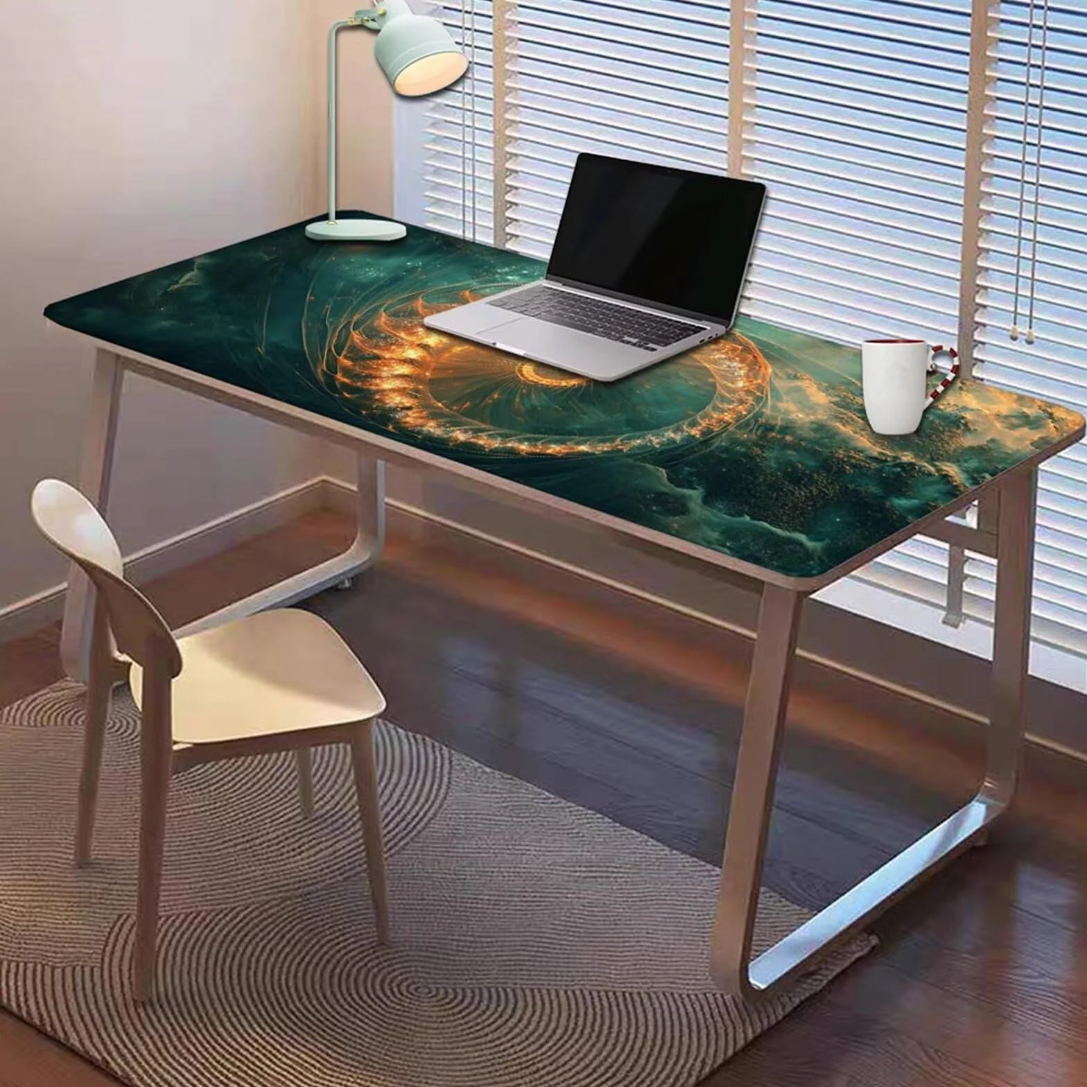 Gamingowa podkładka pod mysz 1200 x 600 x 3 mm, XXL, wodoszczelna, odporna na ścieranie, z przyszytymi krawędziami, podkładka na biurko, poprawia prędkość i precyzję, do laptopa, komputera